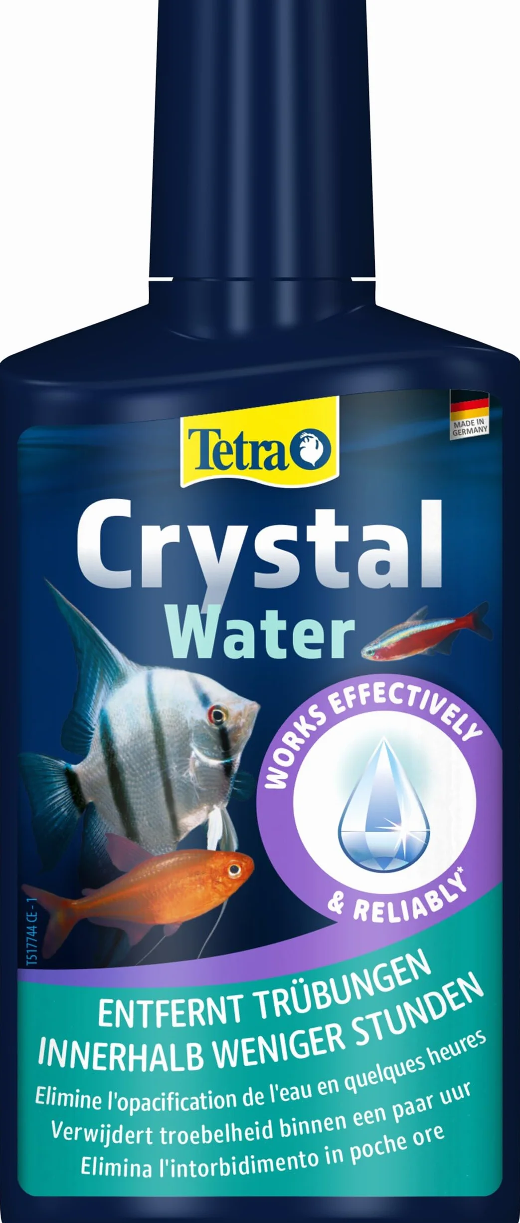 Tetra CrystalWater 250 ml Elimina Intorbidimento Acqua Acquario