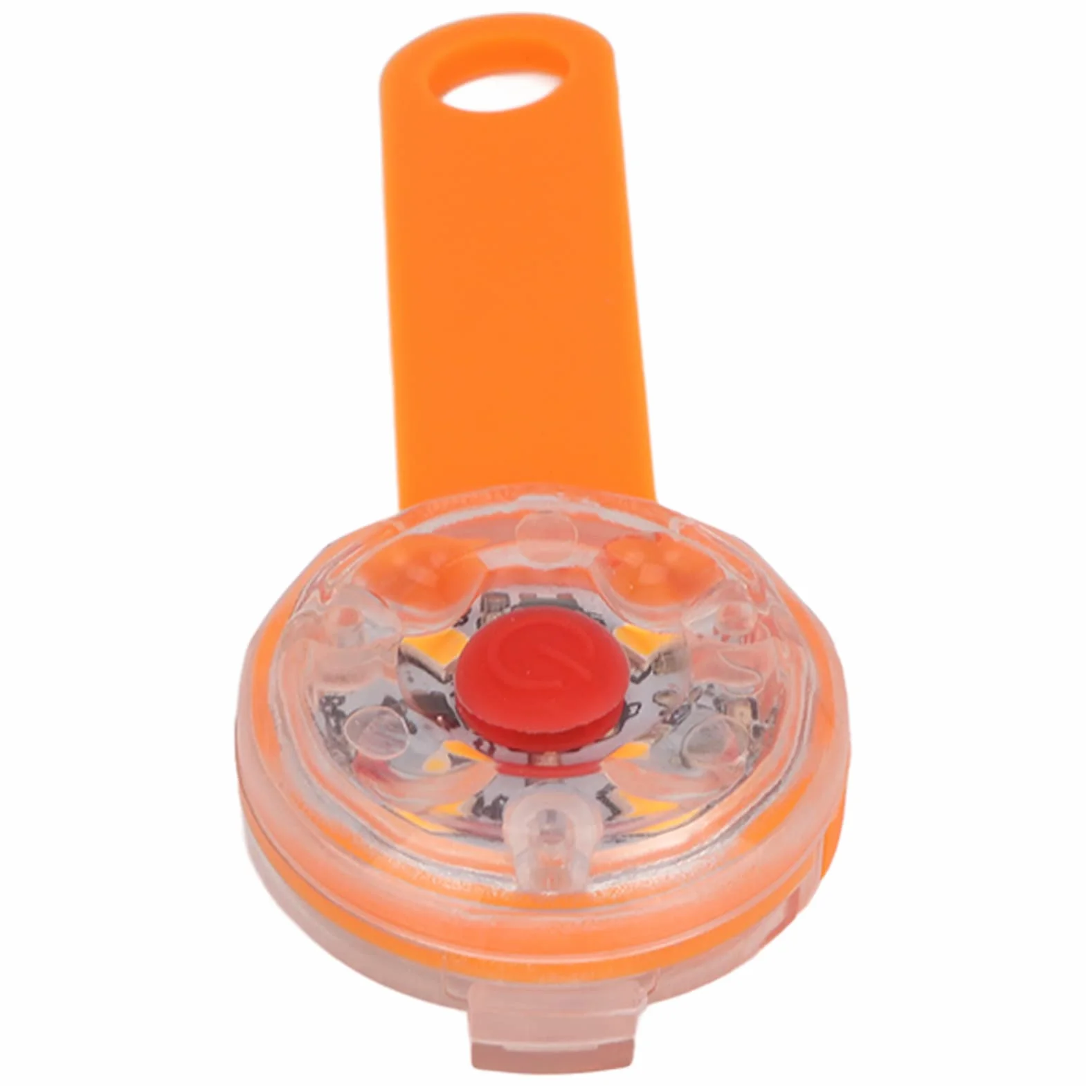 Luce a LED per cani ricaricabile USB impermeabile IPX7 3 modalità illuminazione collare borsa bici animali domestici Arancia
