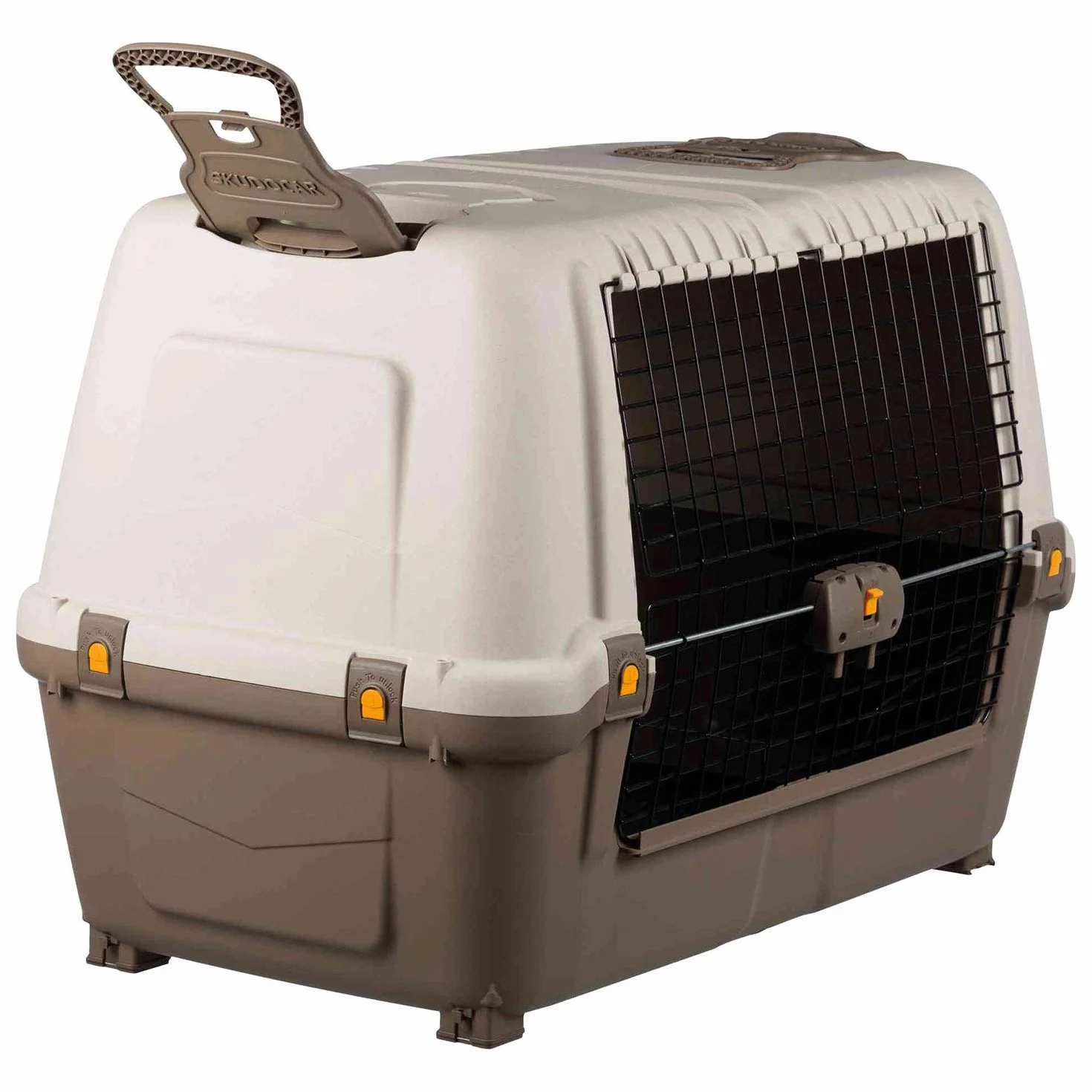 MPS TRASPORTINO per Cane SKUDO Car Viaggio Trasporto Auto Macchina OMOLOGATO-100-MARRONE