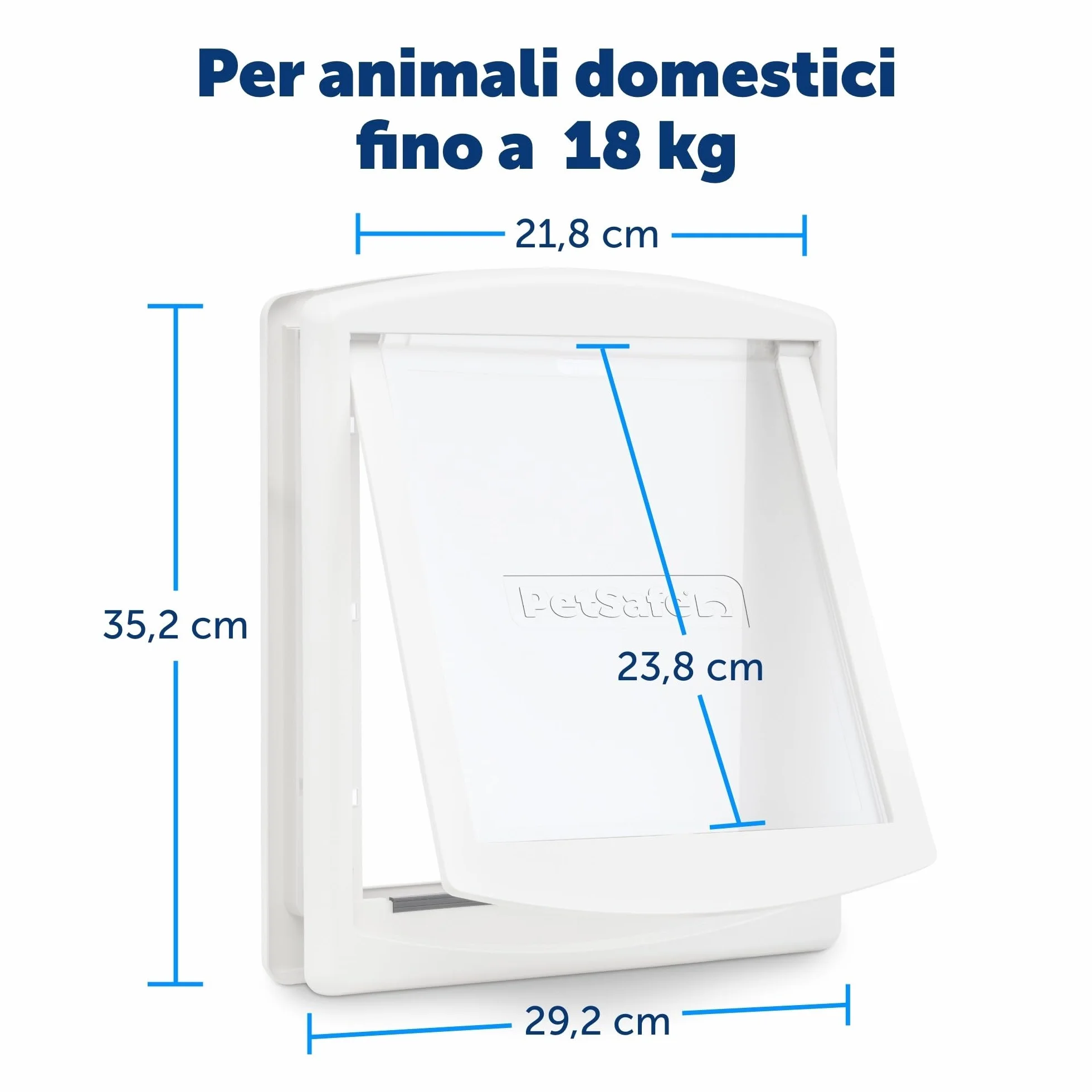 PetSafe Staywell Original Gattaiola per Gatti Porta Ingresso Uscita Bianco Medio