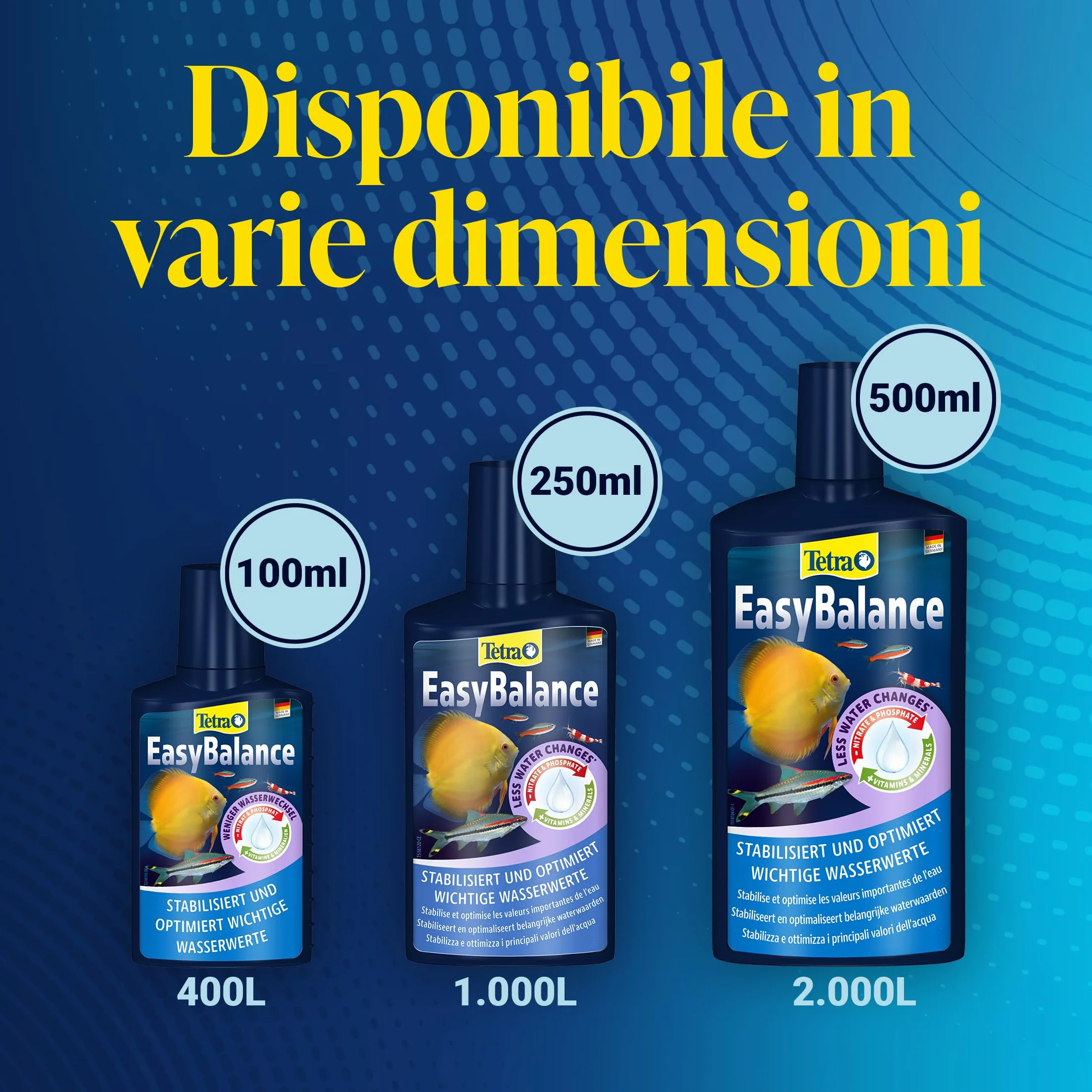 Tetra EasyBalance 500 ml Cura Acquario Biologicamente Sana Riduce Cambi d'Acqua