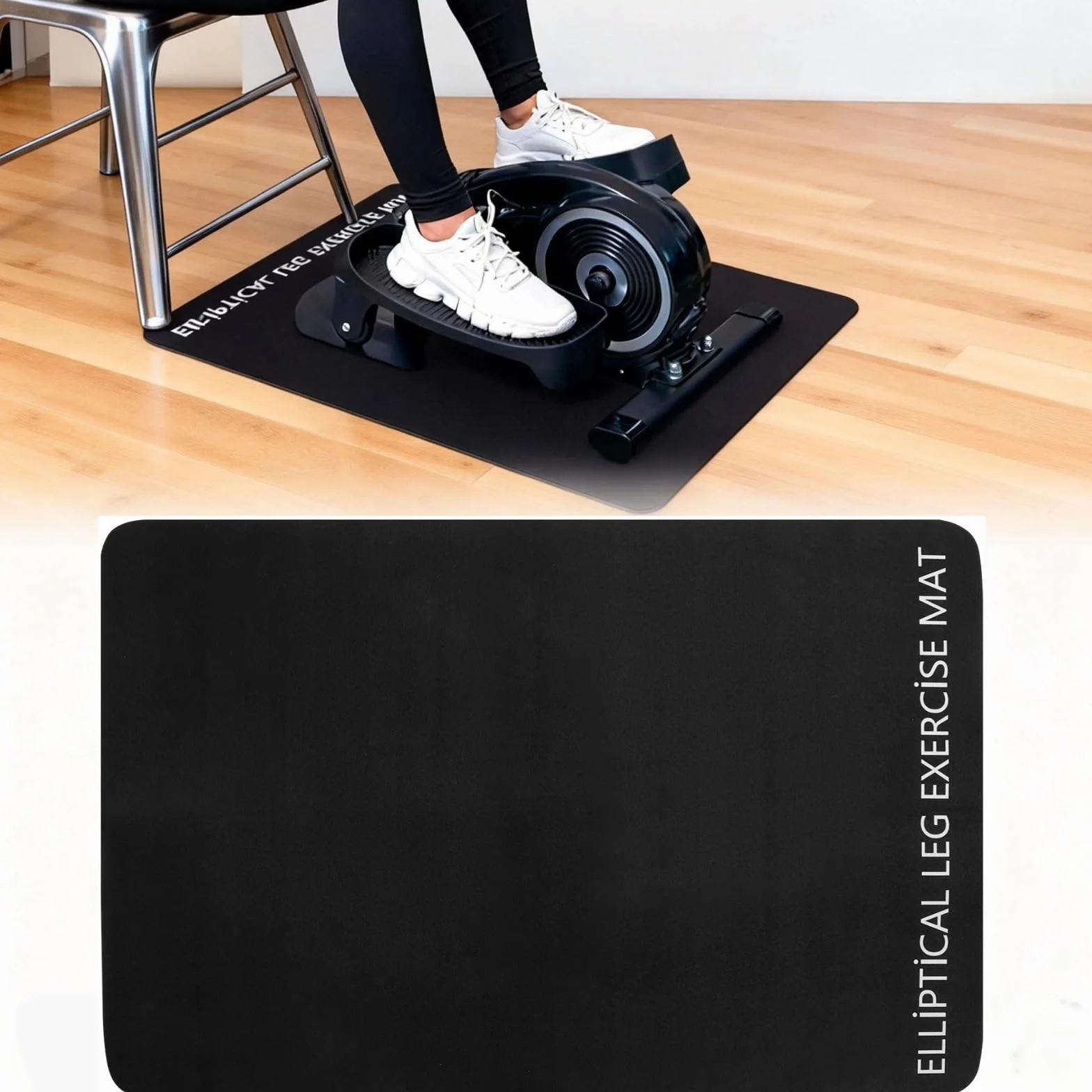 Tappeto Tapis Roulant PVC Spesso, Tappetino Antiscivolo per Palestra in Casa, Tappetino Rulli Bici Fonoisolante Tappetino Antiscivolo per Bicicletta Ellittica per Tapis Roulant Cyclette Ellittica