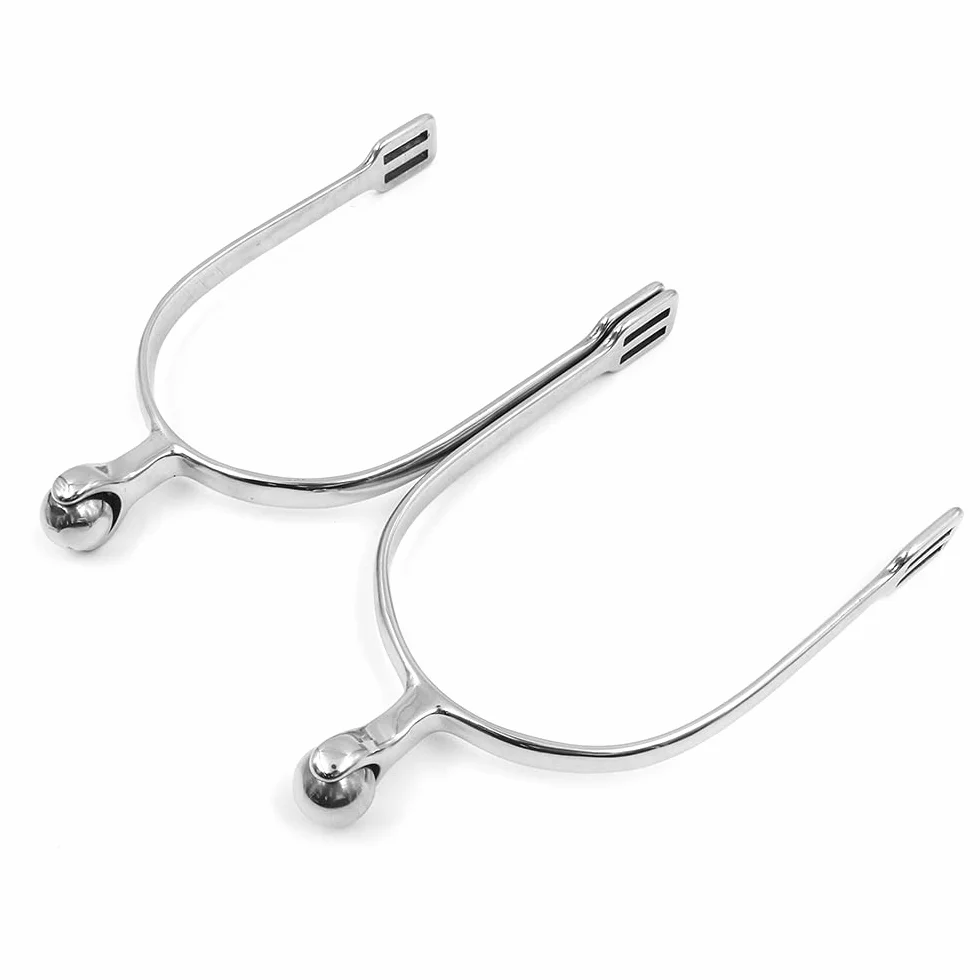 Namvo Horse Spurs Spurs in Acciaio Inossidabile con Sfera Morbida e Delicata per Stivali equestri Uomo Rider Horsemanship Lovers