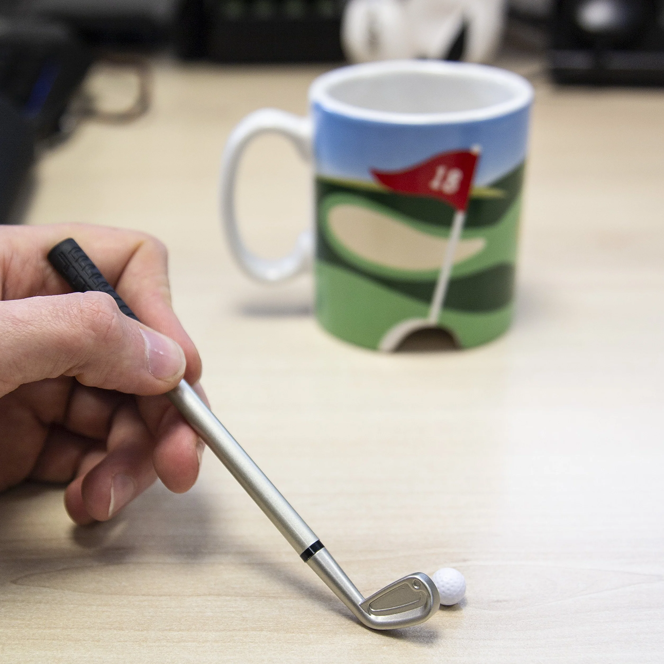 Longridge Tazza da golf e mini putter Longridge Bianco