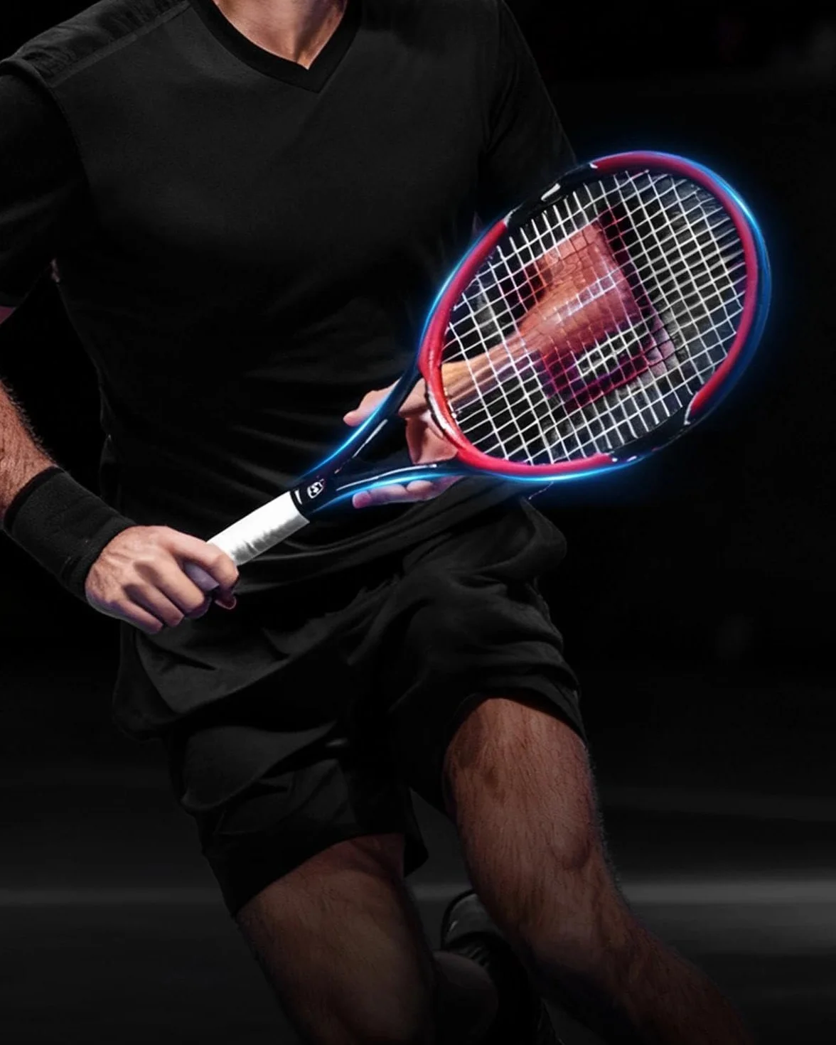 Wilson Pennarello nero per racchetta da tennis riparazione graffi rinnovamento colore