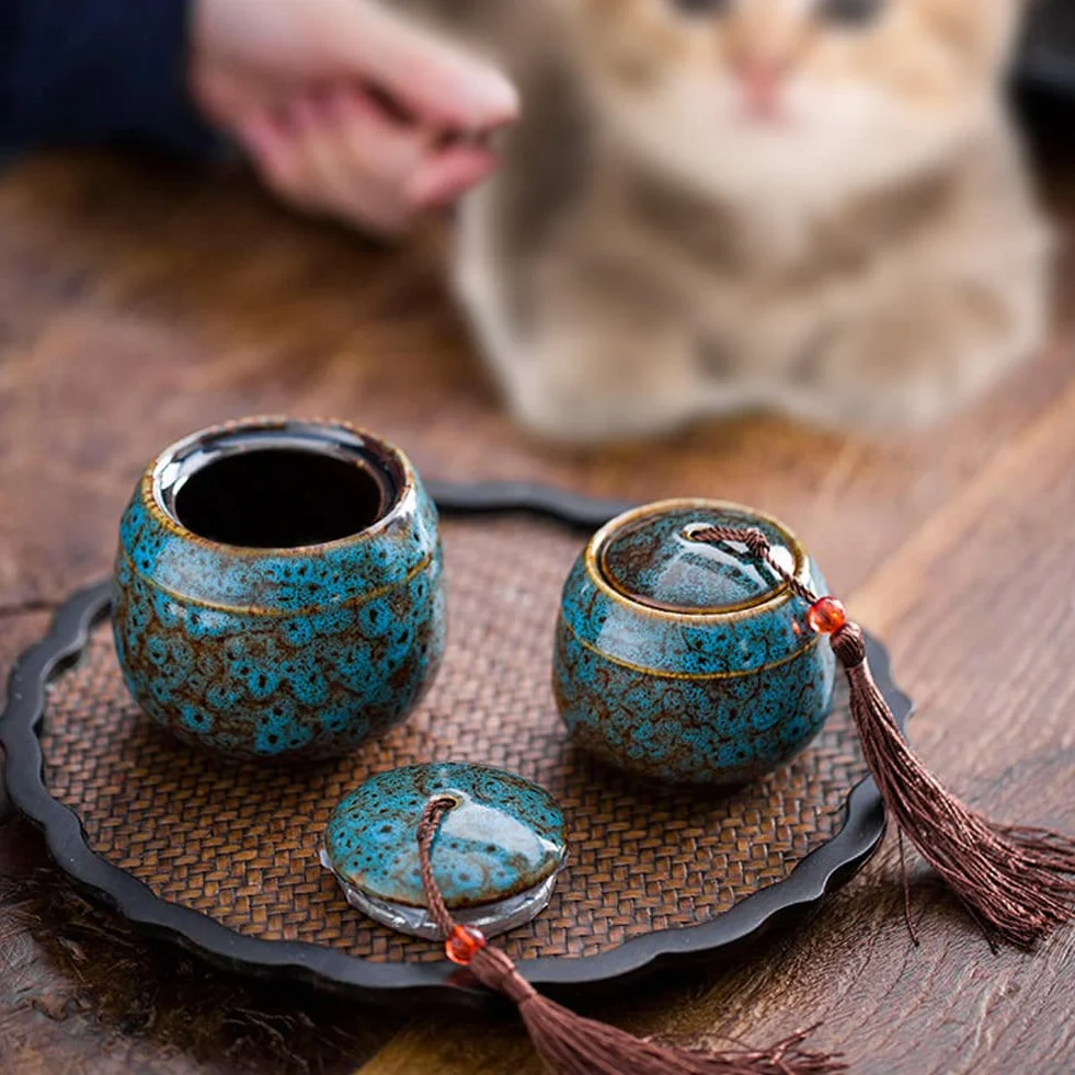 Urna Ricordo in Ceramica, Mini Urna per Ceneri Umane, Cremazione e Sepoltura per Animali Domestici, Adulti, Cani e Gatti - Ricordo Funerale