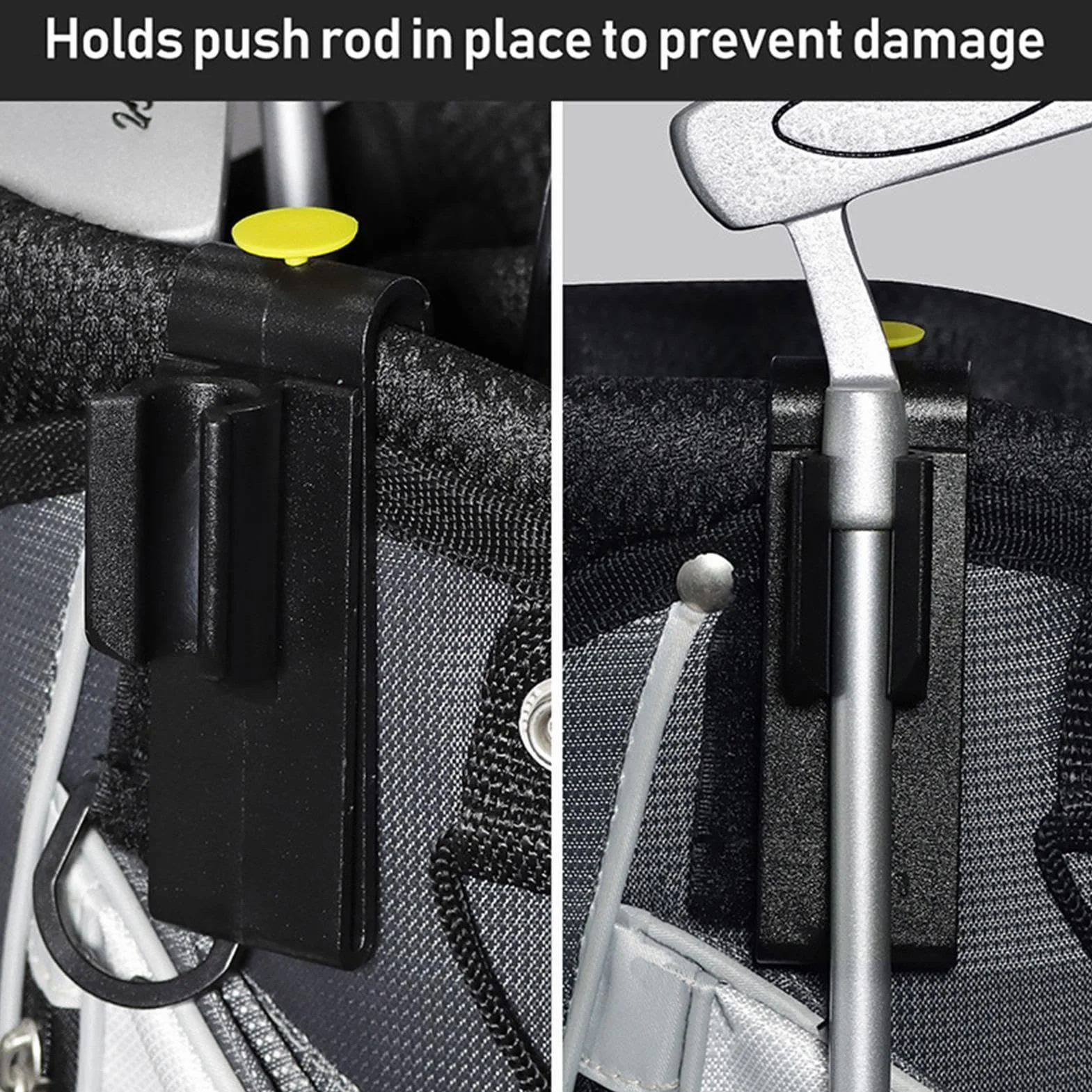Clip per Borsa da Golf in ABS Resistente alle Intemperie 10x4x3 cm per Putter
