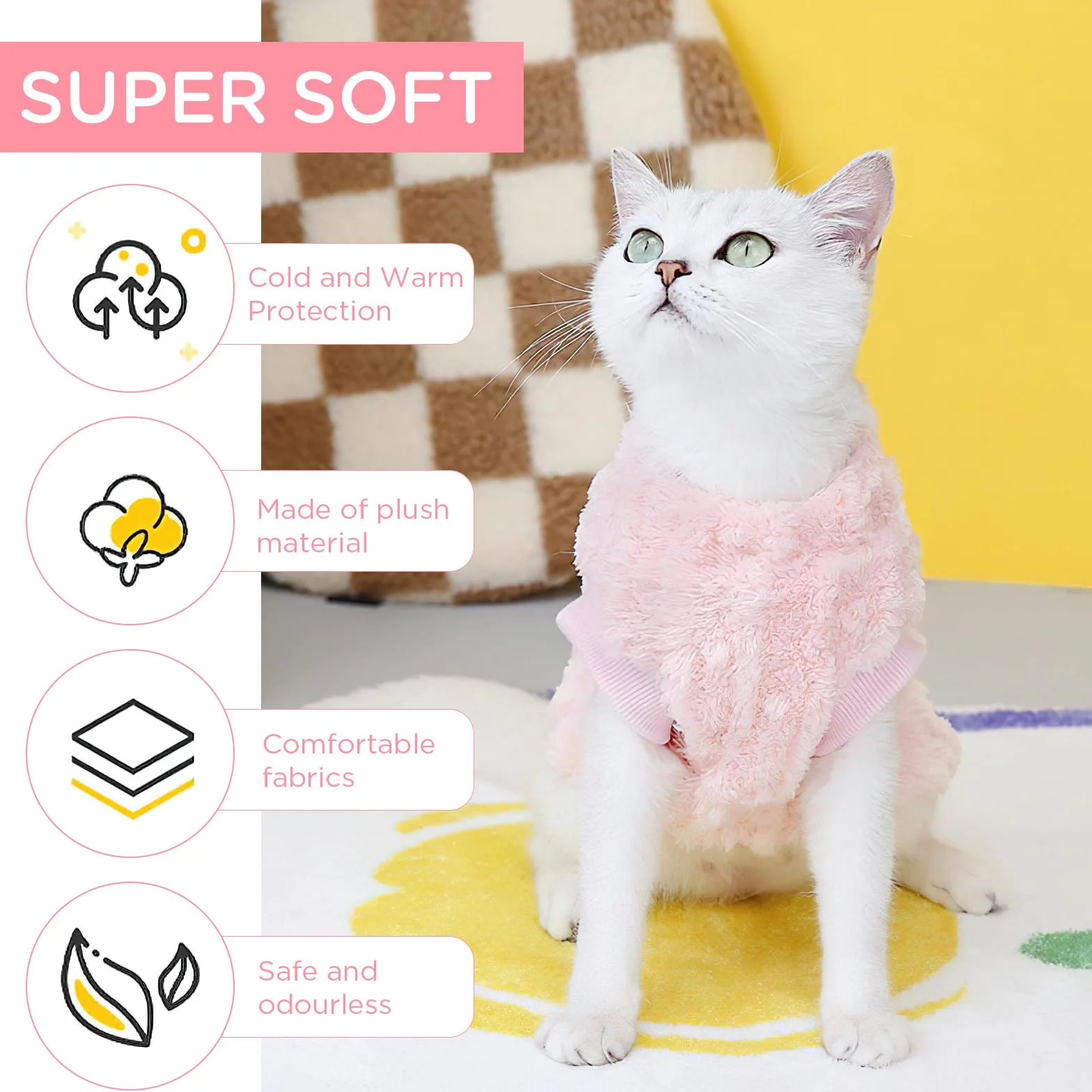 ACTOYS Felpe per Cani Taglia Piccola Abbigliamento Autunno Inverno