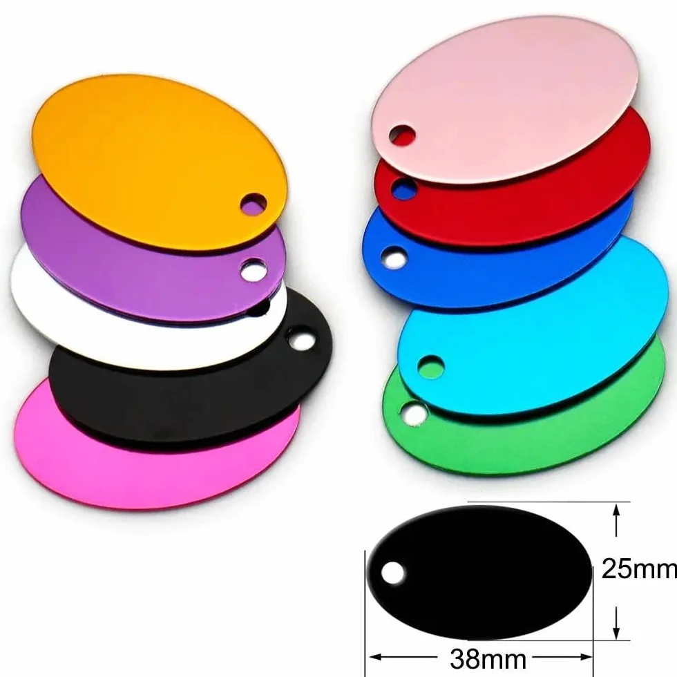 100 PZ Etichette Fai Da Te Incise Per Cani E Gatti Etichette Personalizzate Per Animali Domestici Targhette Per Animali Domestici Etichette Identificative Vuote Etichette Identificative Per Ani