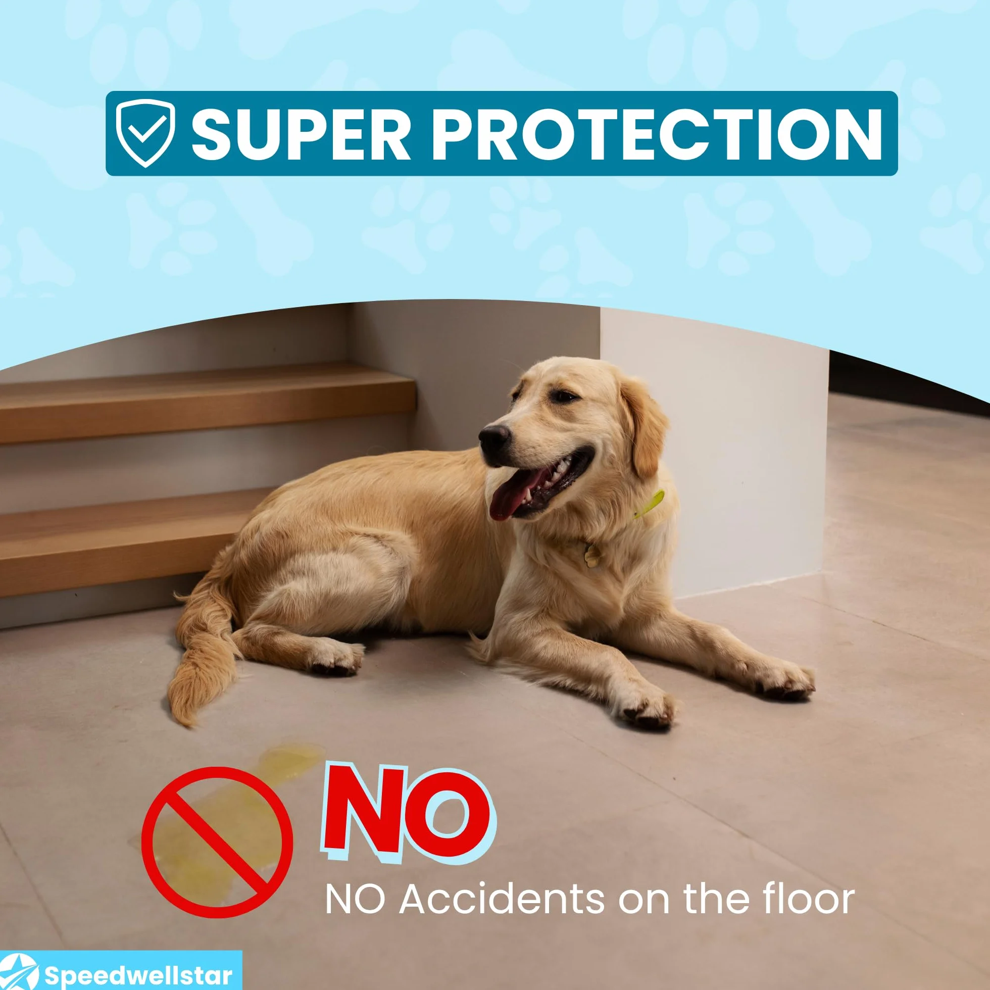 Speedwellstar Traverse per cani extra large 150x80 cm 2300 ml Grado veterinario confezione da 20