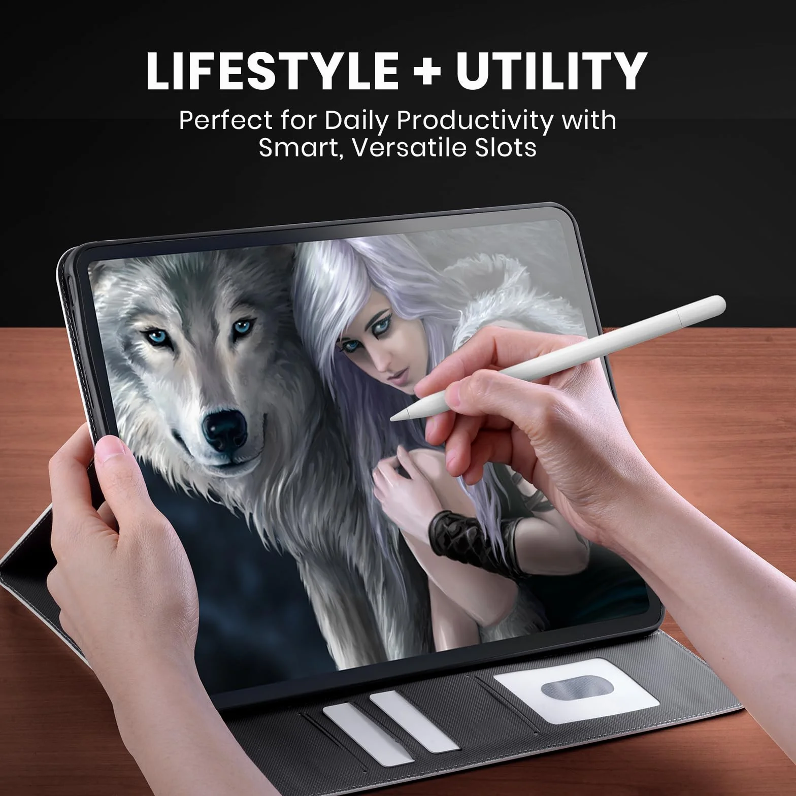 Head Case Designs Licenza Ufficiale Inter Milan Portafoglio in Pelle per Apple iPad PRO 12.9 2020/2021/2022