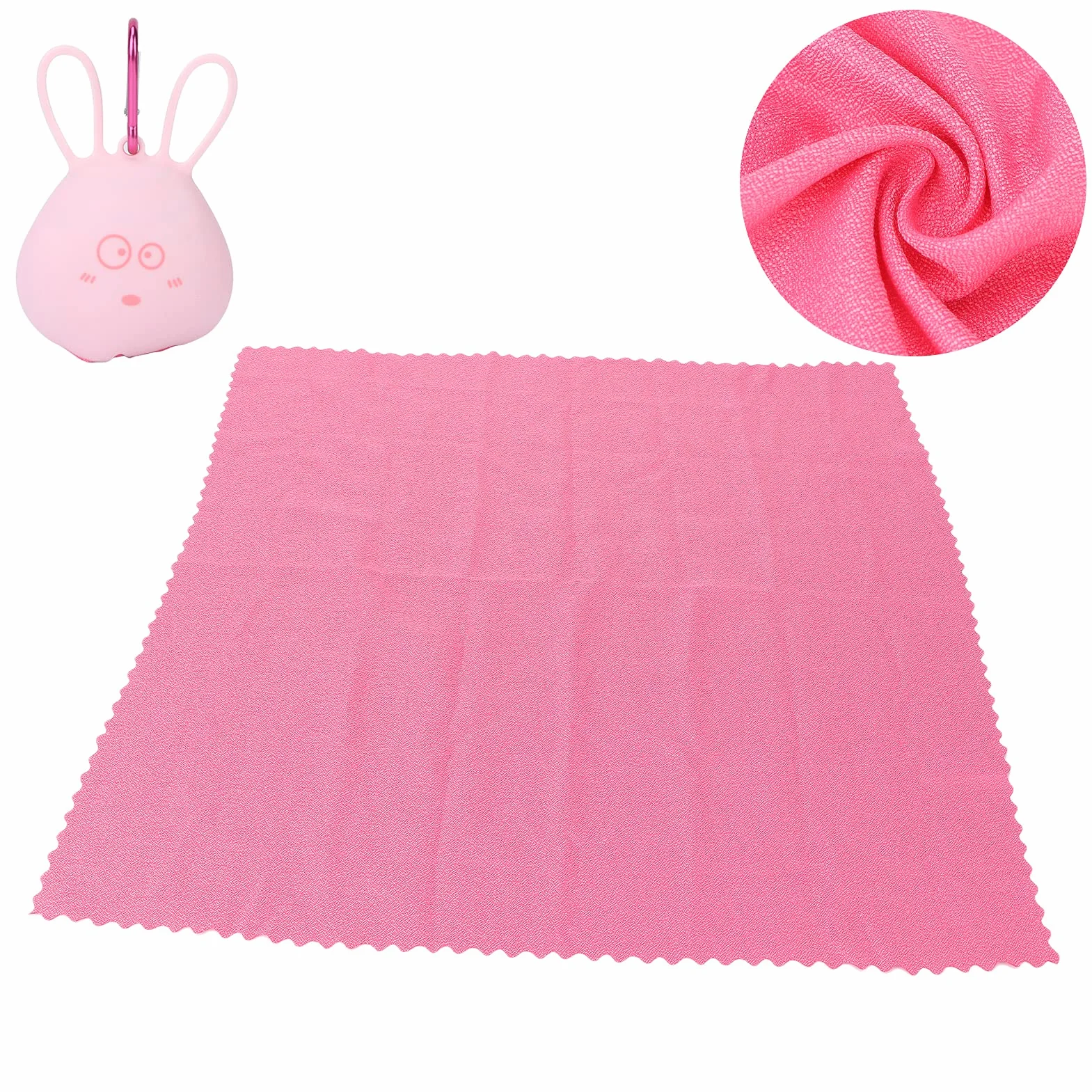 Asciugamano Rinfrescante Asciugamano Freddo Istantaneo per Ghiaccio con Custodia in Silicone, Asciugamano Viaggio per Bambini e Donne, Bandana Palestra Asciugamano Sportivo Ad Asciugatura Rapida