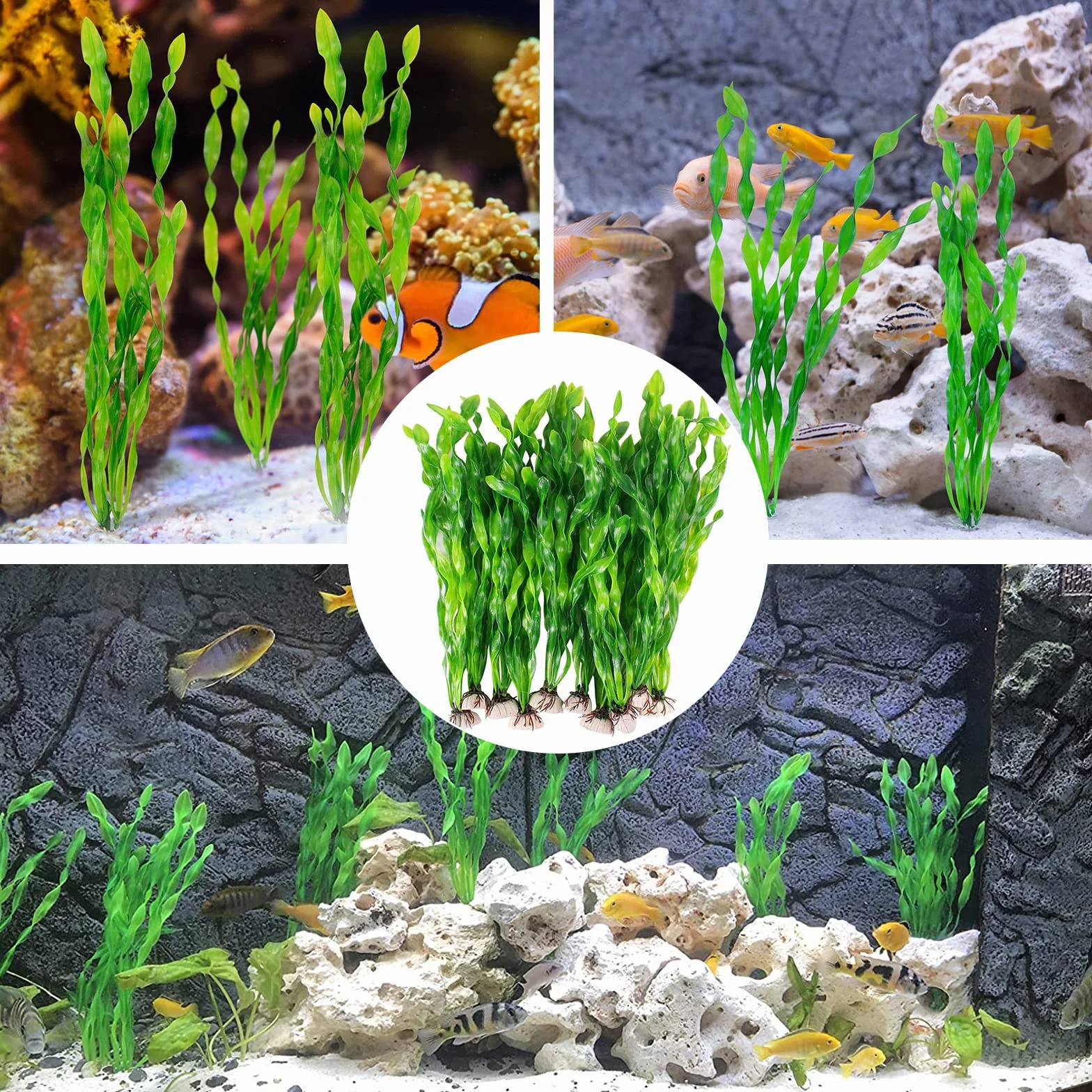 10 Pezzi Acquario Pianta Acquario Artificiale Decorazione