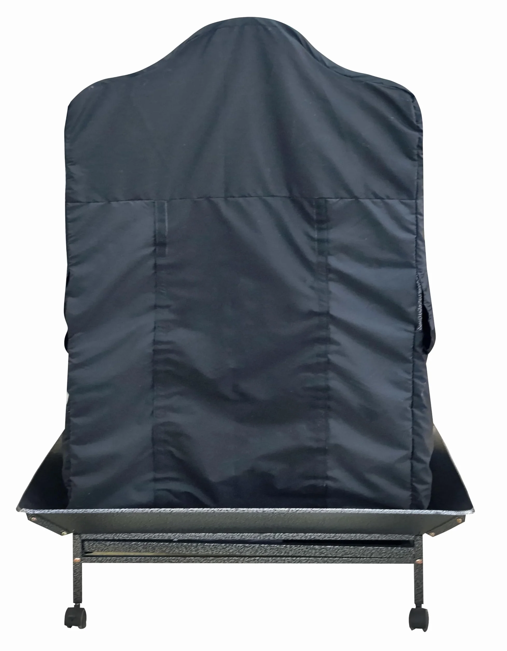 Pet's Solution - Telo Copertura Nero per Gabbia Pappagalli con Tetto Onda e Misura Interna da 101x71x150h cm, Ideato per Favorire il Riposo dei Volatili