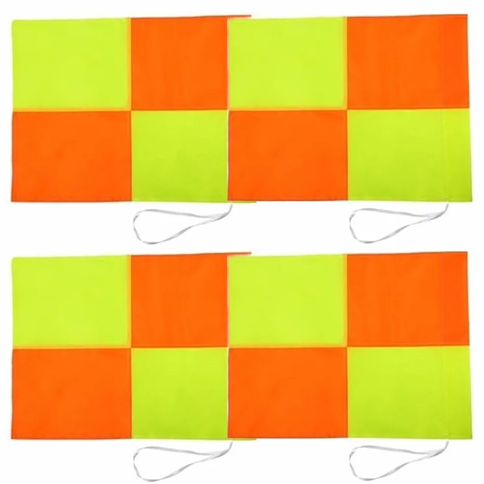4 Pezzi Bandiere per Angoli per Campo Calcio Bandiere per Guardalinee Bandiere per Angoli Calcio Bandiere per Arbitri Bandiere per Angoli Allenamento per Partite Sportive Calcio Calcio