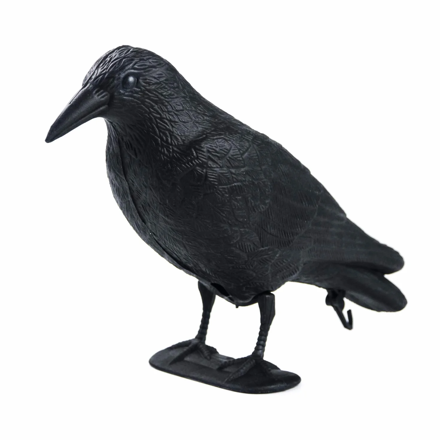 GUGULUZA Crow Decoys con piedi e paletto per caccia Halloween decorazione giardino nero
