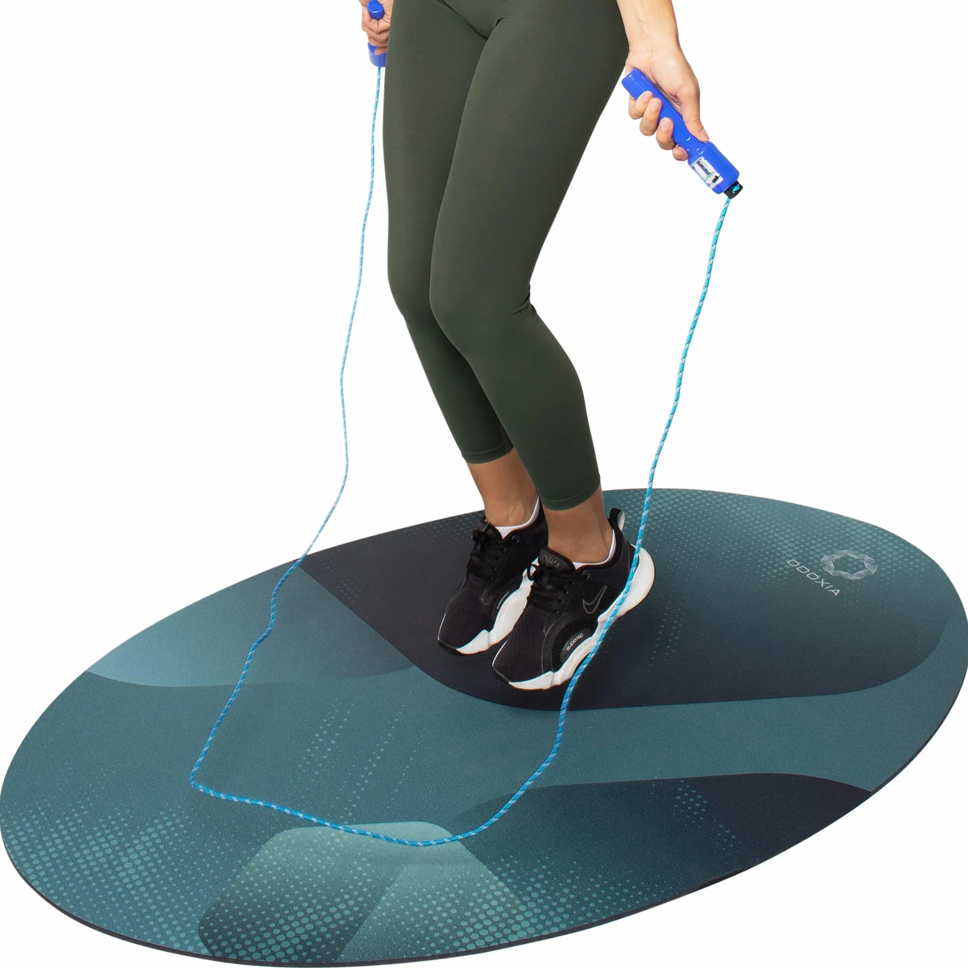 Tappetino Per Saltare La Corda | Assorbe Gli Impatti | Tappetino Per Saltare La Corda All’aperto E In Casa | Borsa Inclusa | Protegge Pavimenti E Mobili | Jump Rope Mat