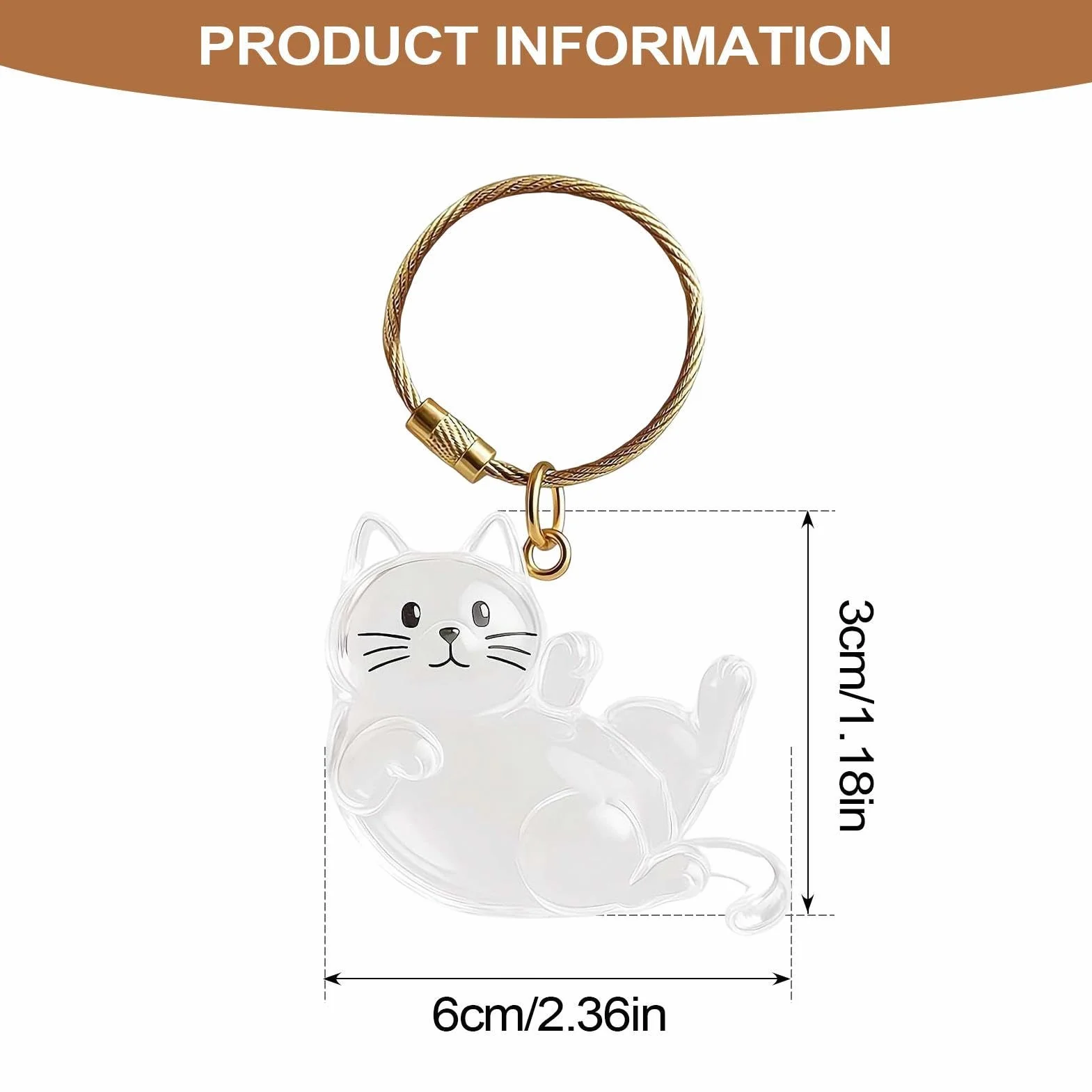 Portachiavi Commemorativo Gatto Ciondolo Bottiglia Trasparente Porta Ricordi Cane Donna Borsetta Vacanza Zaino Scuola