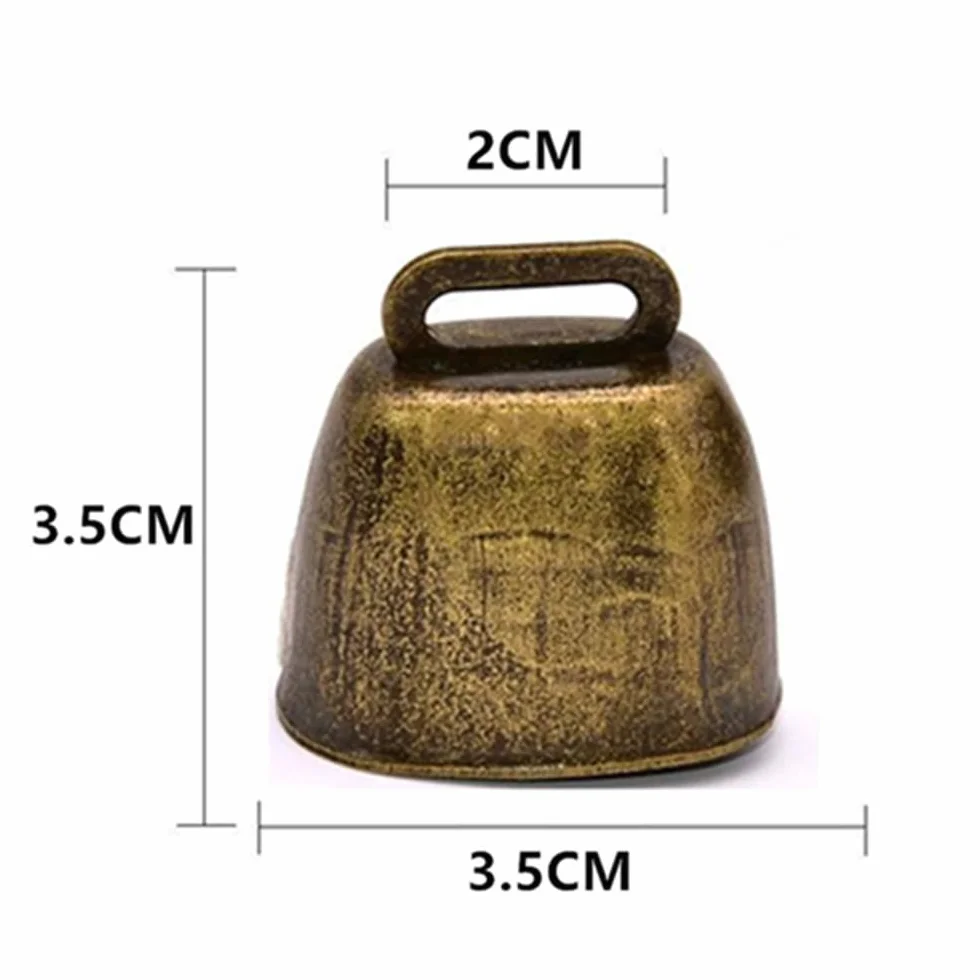 3 Pezzi campane in rame, campana anti-smarrimento, Campane in Metallo Antico, Ottone, per Animali Domestici, Campanelli Antifurto