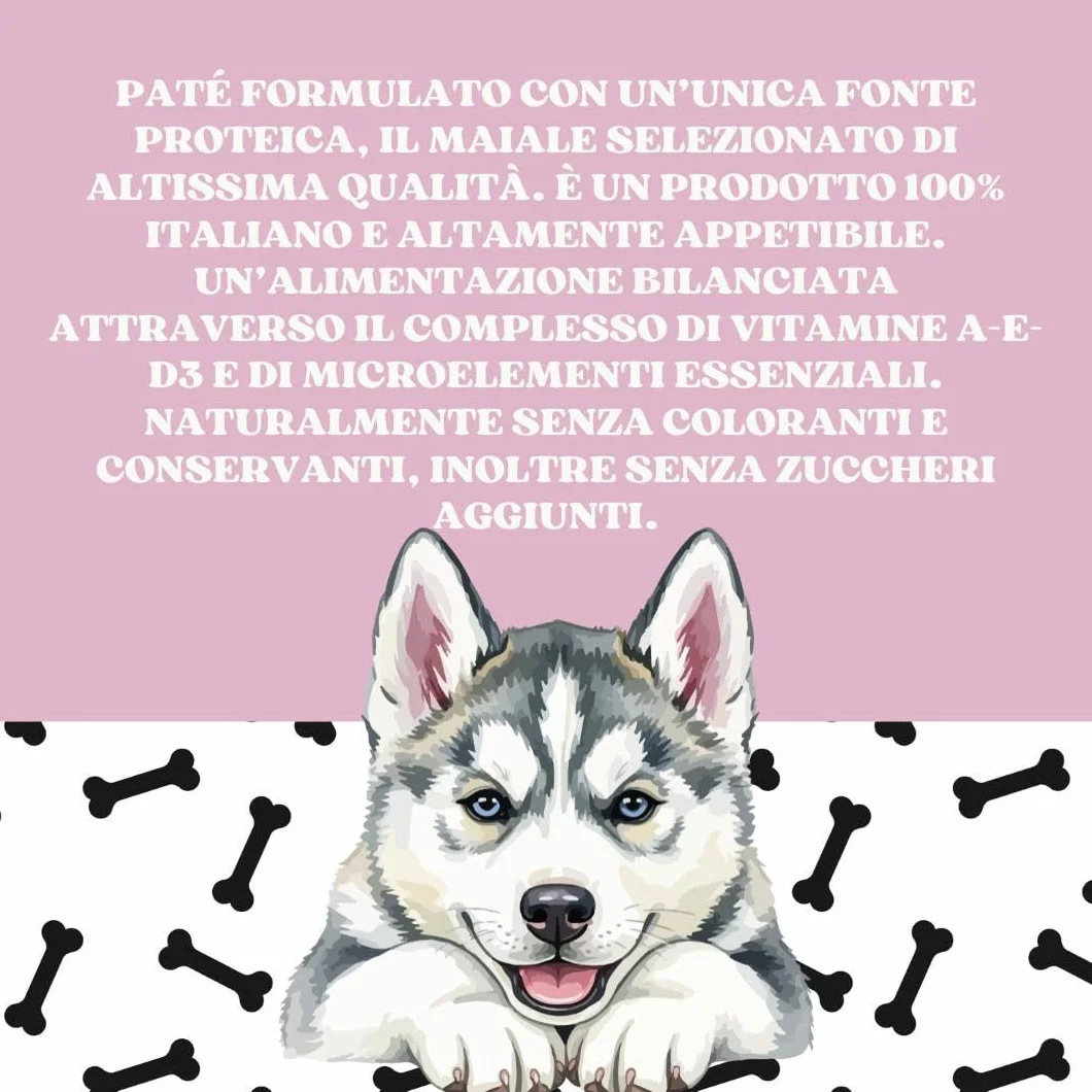 Monge Monoprotein cane, umido monoproteico per cani di tutte le taglie gusto SOLO MAIALE formula grainfree | 12 vaschette da 150 grammi l'una.