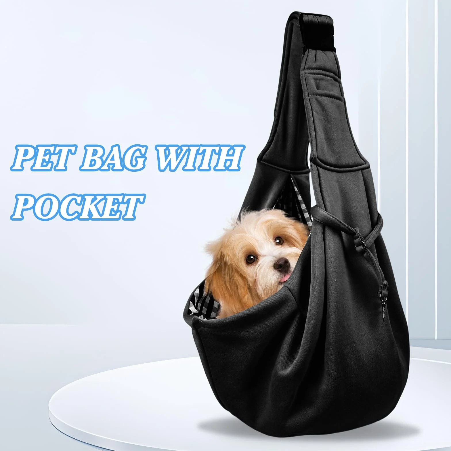 Borsa da Viaggio Trasportino per Cani e Gatti da 15 KG, Regolabile Traspirante per Passeggiate e Viaggi All'aperto