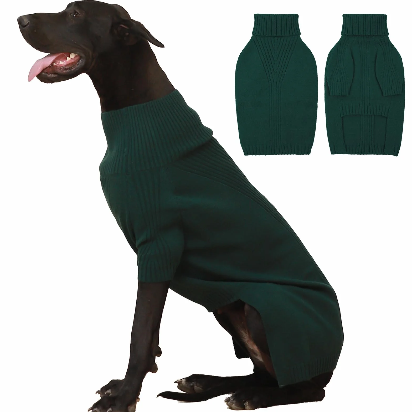 IECOii Maglione per cani,maglione dolcevita per cani per Natale,caldo maglioni per cani di taglia piccola media grande e gatti,Felpe per cani autunno inverno per Chihuahua, Bulldog francese,Labrador