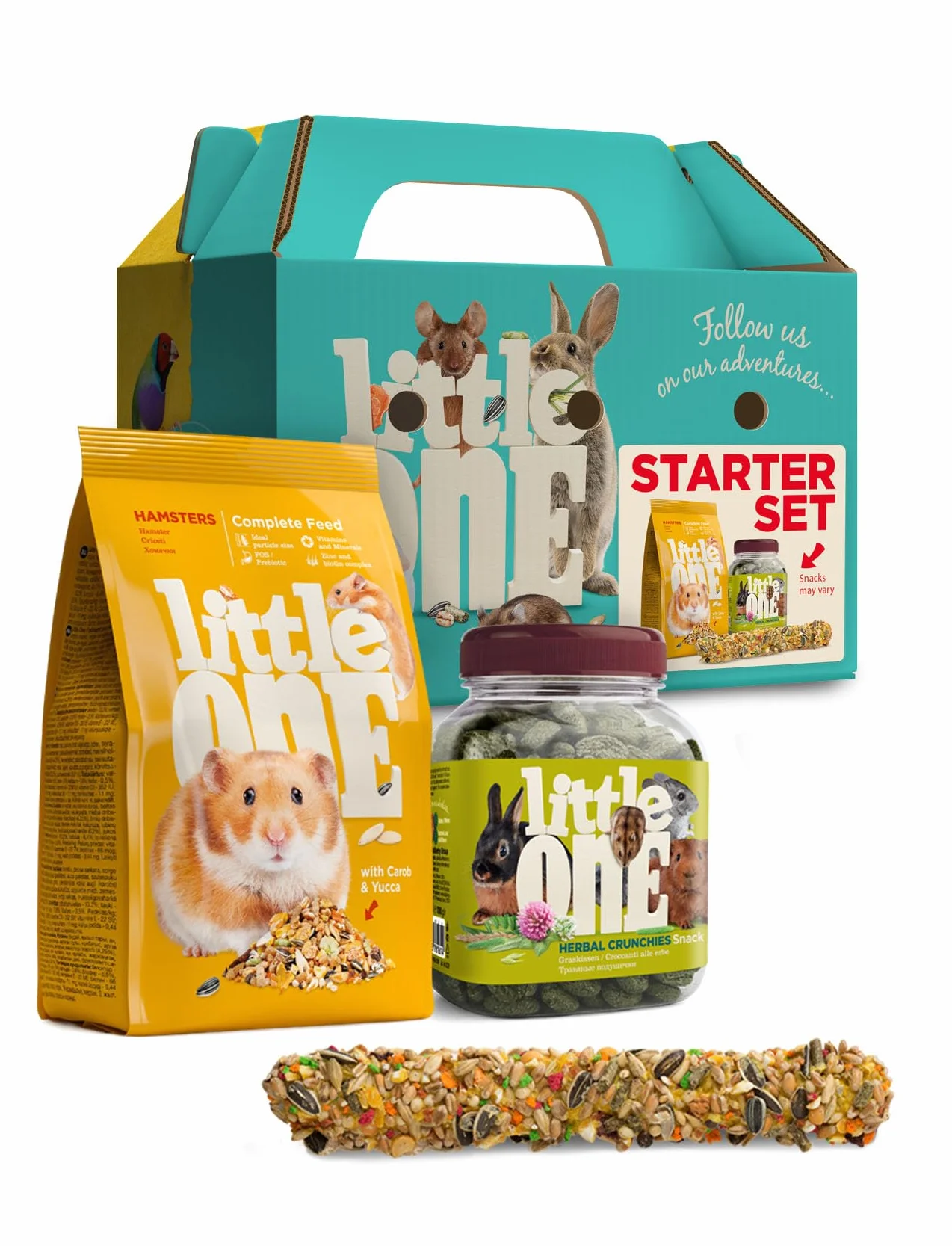 Little One Alimento Completo per Criceti | 400 g | Composizione Bilanciata | Con Grano, Miglio Rosso, Orzo, Fiocchi di Mais, Semi di Zucca | Alta Nutrizione e Digeribilità