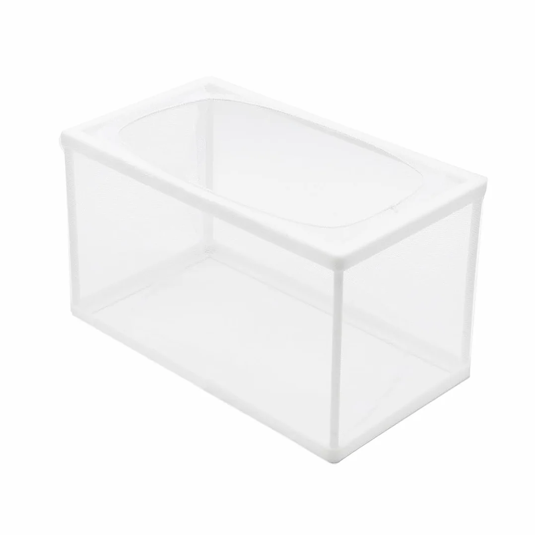 FAST WORLD SHOPPING Sala Parto per Acquario Dolce e Marino 26 x 15 x 15 cm, Salaparto Incubatrice a Rete con Ventose, Cubo a Sacca per l'Allevamento Sicuro degli Avannotti