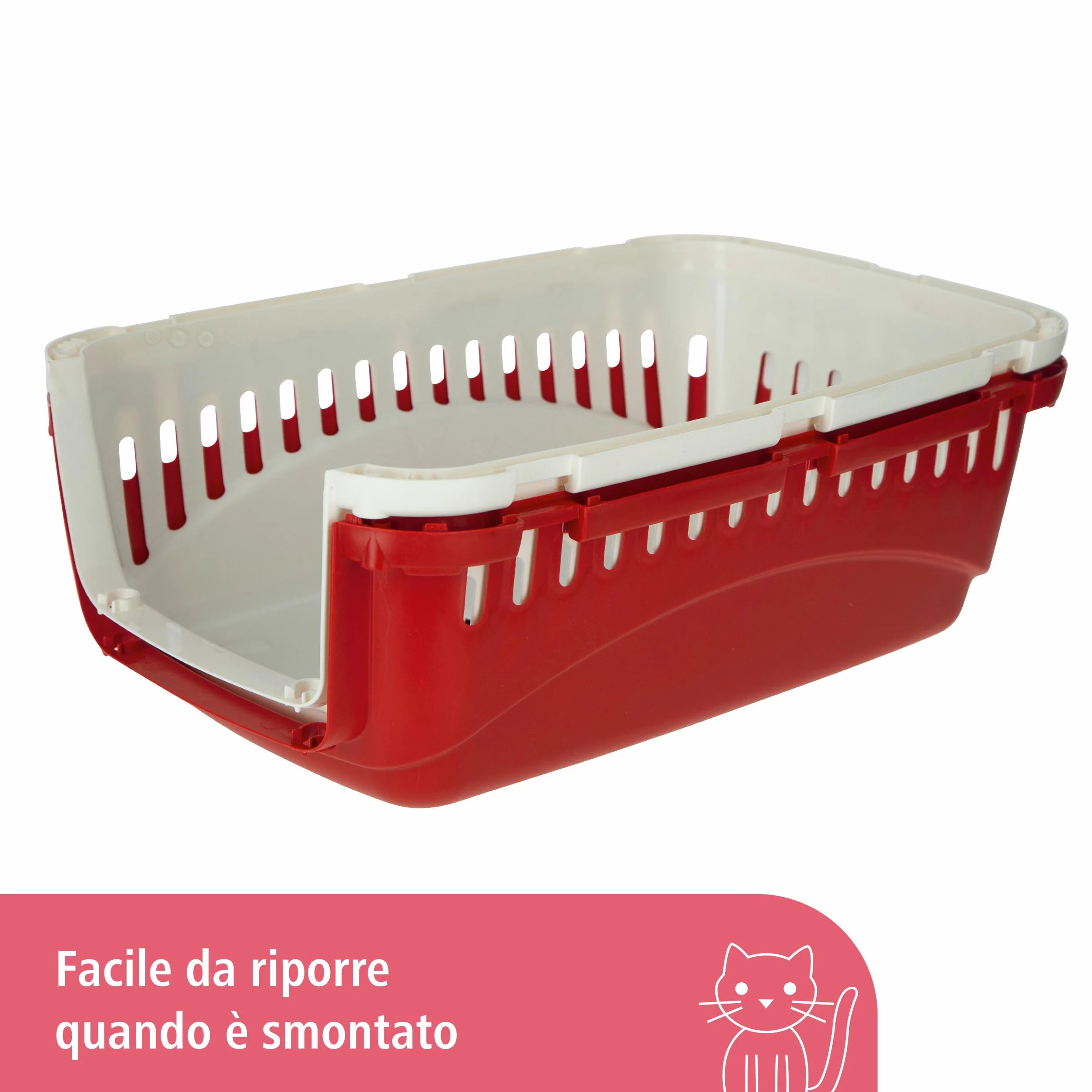 Box de transport Expedion - creme/bordeaux 48x32x32cm