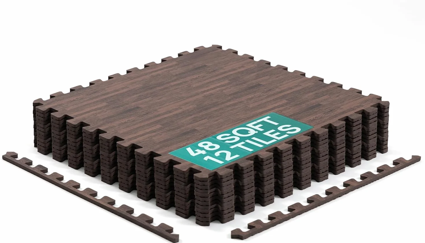 Yes4All 60x60 cm fino a 11,1 m² Set 6/12/30 Piastrelle per pavimenti in schiuma EVA, tappetino in schiuma, tappetino per palestra, tappetino ad incastro per garage, piscina all'aperto