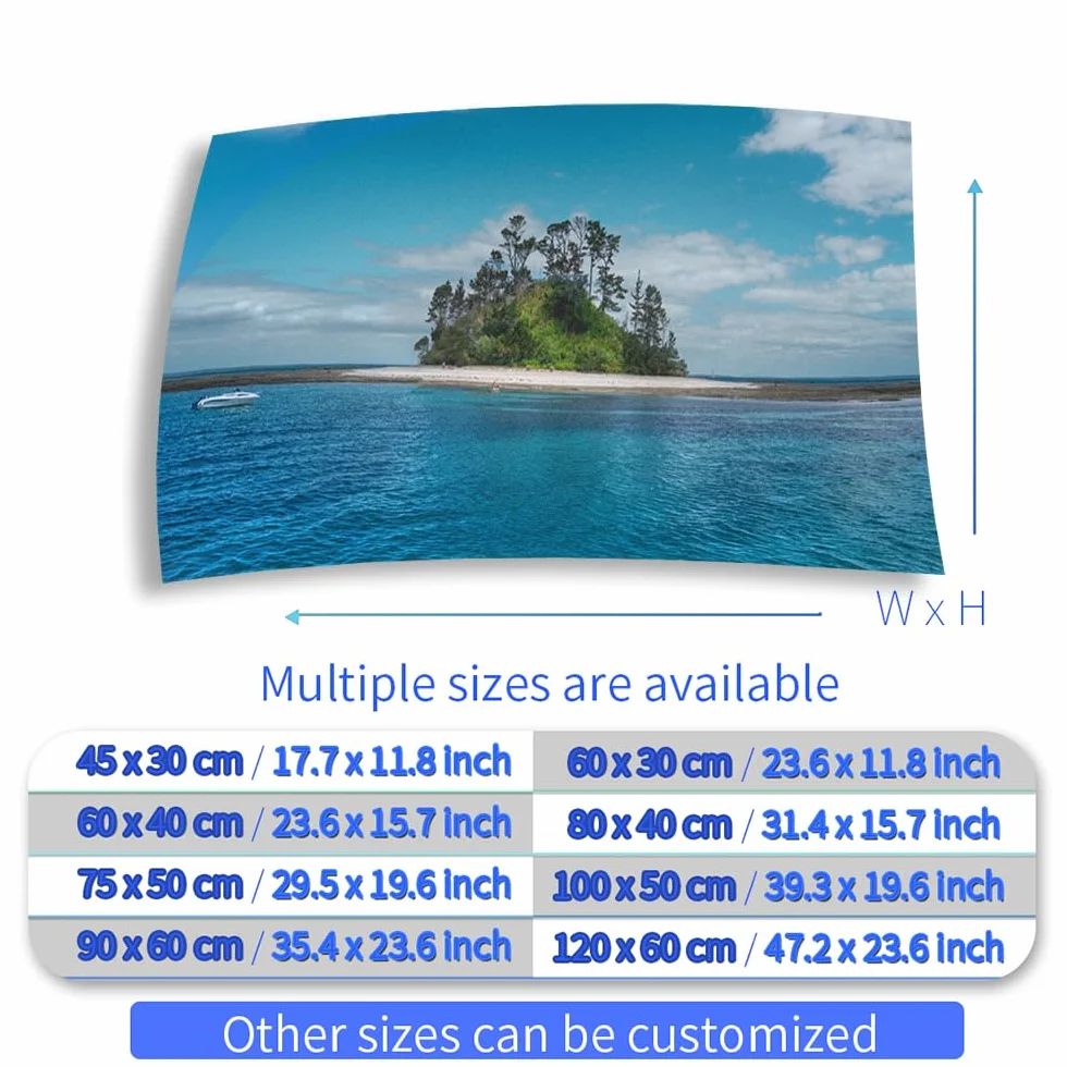 Adesivo per sfondo acquario, isola tropicale, autoadesivo, per terrario e rettili, poster decorativo (80 x 40 cm)