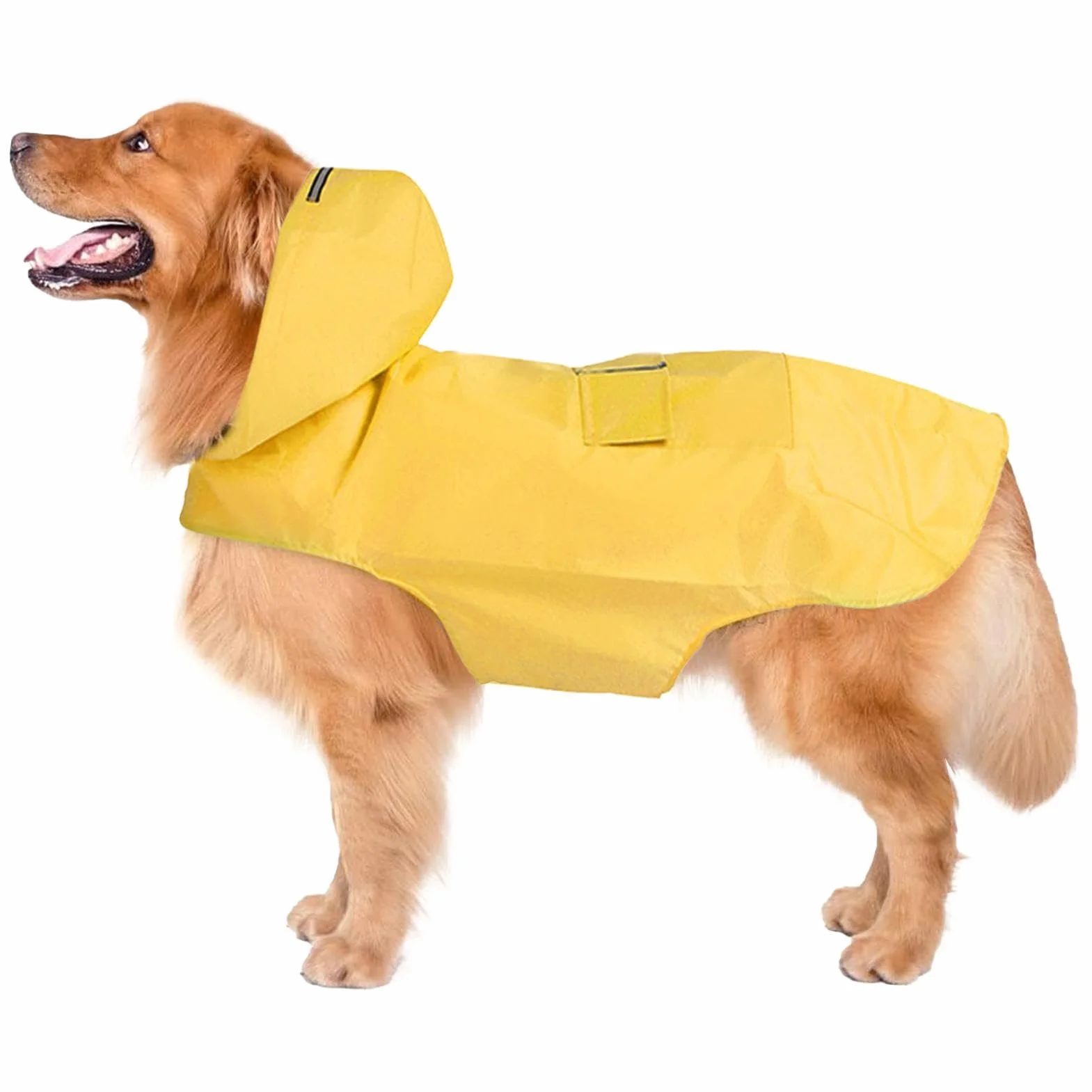 Impermeabile per cani | Poncho riflettente per cani, impermeabile con cappuccio, impermeabile per cani di taglia media e grande