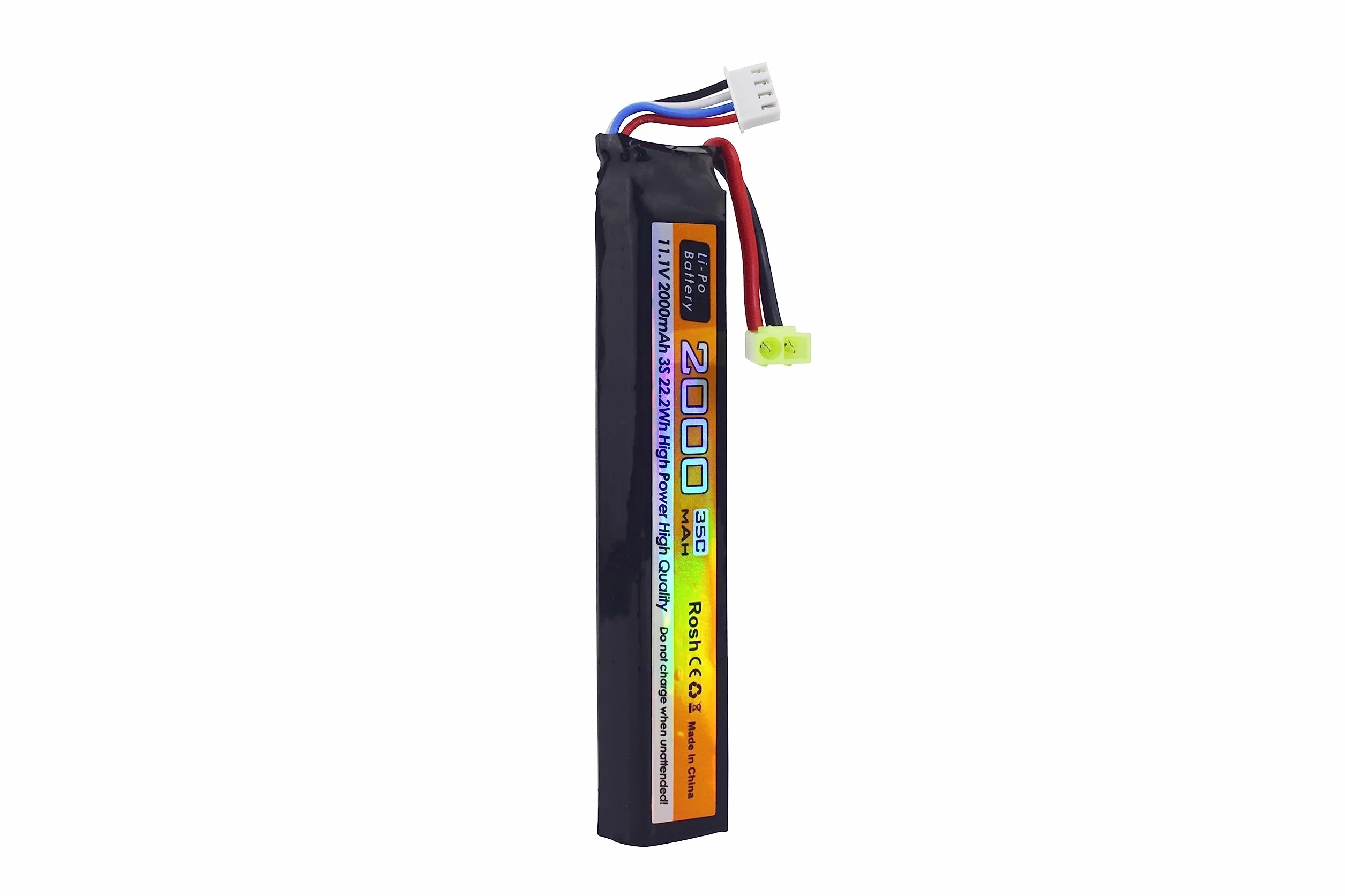2PCS 11.1V 35C 2000mAh batteria agli ioni di litio Odamiya spina con cavo di ricarica USB per Airsoft modello pistola fucile RC auto drone batteria