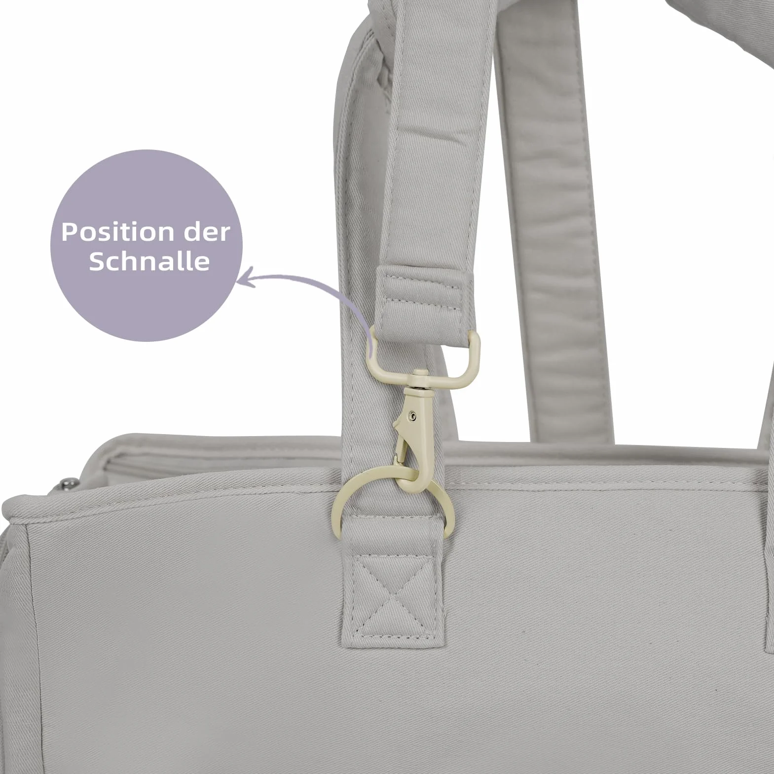 ONECUTE Tracolla per portatori di animali Accessori leggeri comodi Riduce il carico (grigio)
