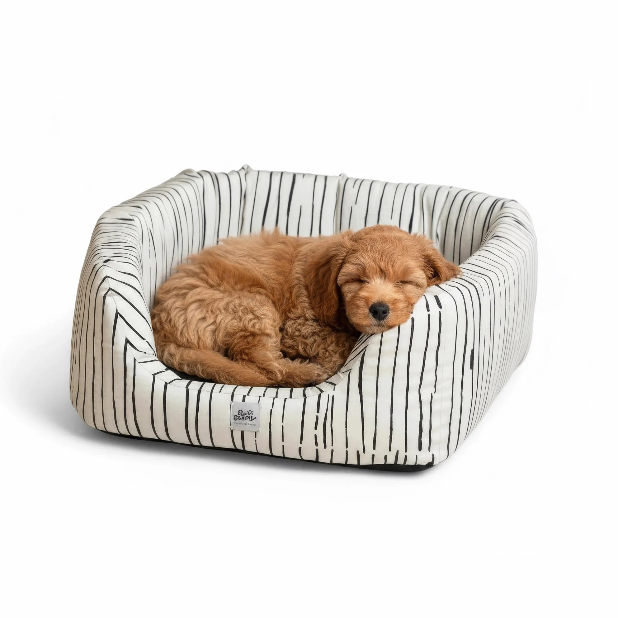 Letto/Cuccia per Cani e Gatti di Piccola Taglia LILY – Morbida in Cotone Riciclato, Interno in cotone – Lavabile 40° – Design per la Casa – Made in Italy