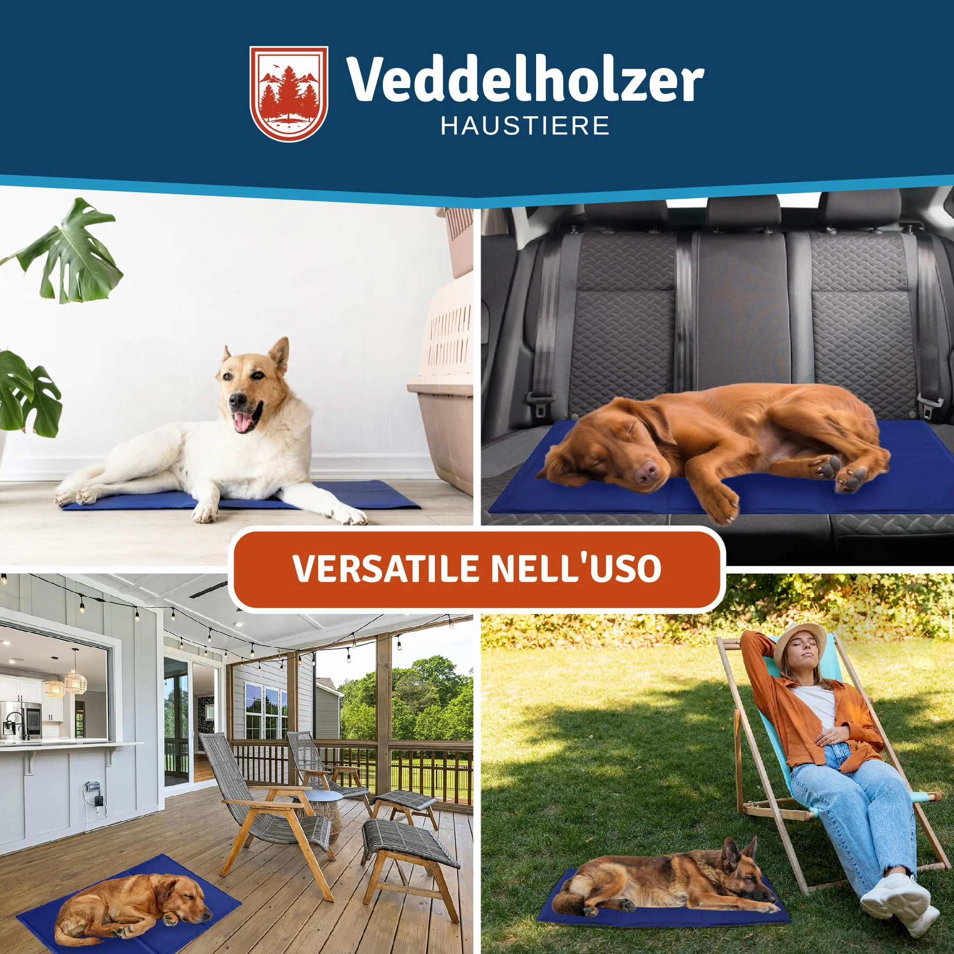Veddelholzer Tappetino refrigerante auto-raffreddante senza elettricità per estate viaggi
