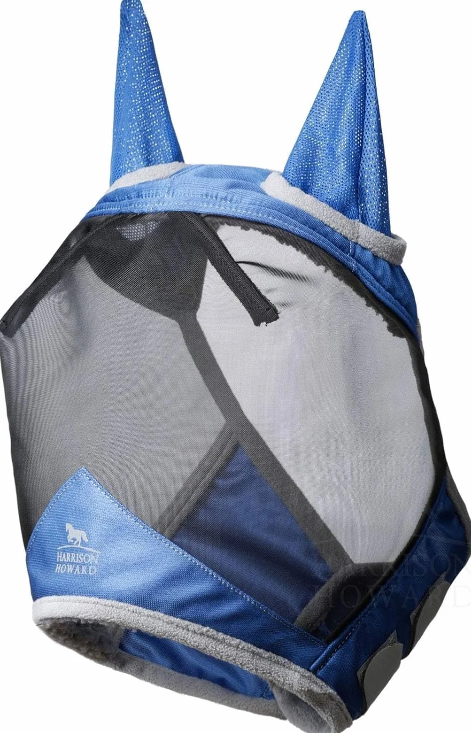 Harrison Howard CareMaster Pro Maschera antimosche a mezza faccia in pile a maglia fine luminosa resistente ai raggi UV color acquamarina L Full Size