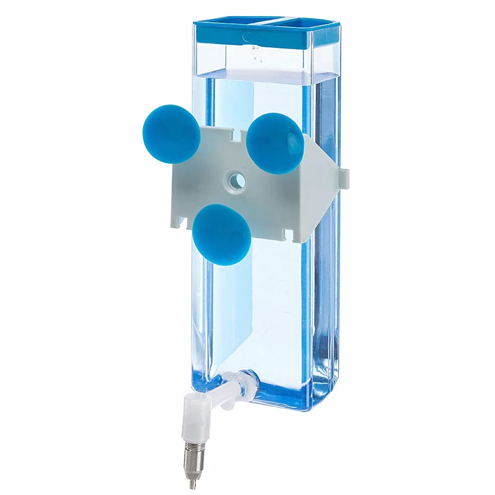 Ferplast Beverino per Conigli SIPPY L, Bottiglia per l'Acqua Capacità 600 cc, Sistema di fissaggio su rete metallica o superfici lisce 10,5 x 9 x h 24 cm - 0,6 L
