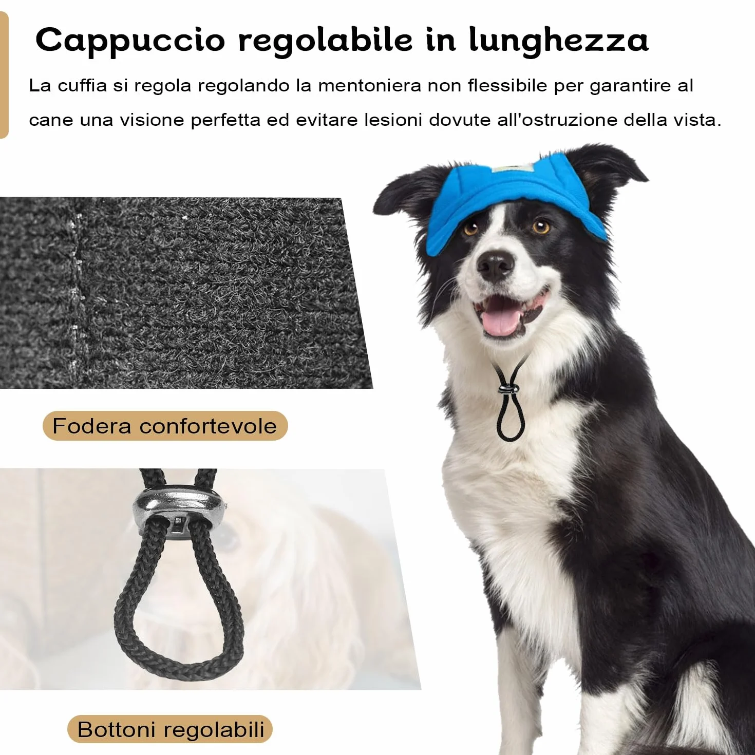 LATRAT Berretto da Baseball per Cani, Cappello di Protezione Sole per Animali Domestici con Fori per le Orecchie e Cinghia Regolabile (Rosso, M)
