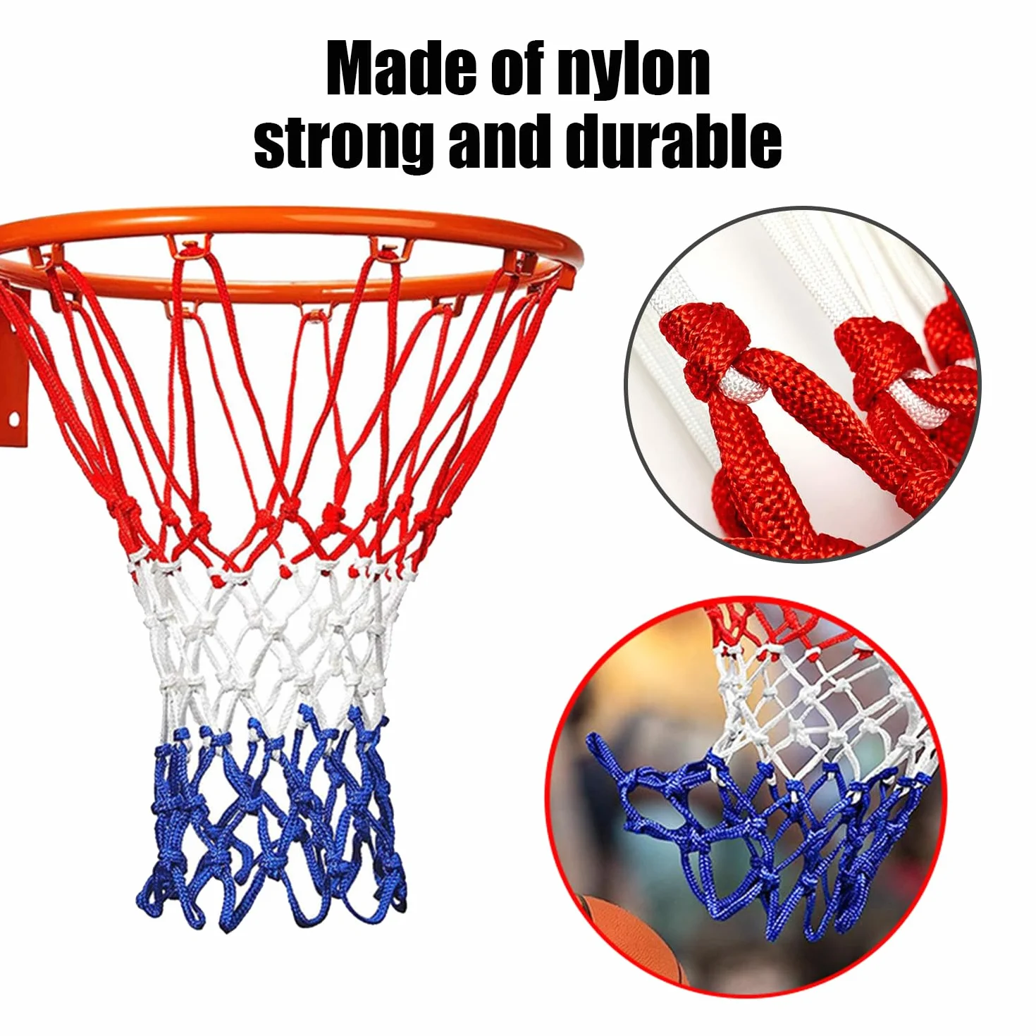 Rete da basket professionale portatile 50 cm per campi scolastici interni ed esterni