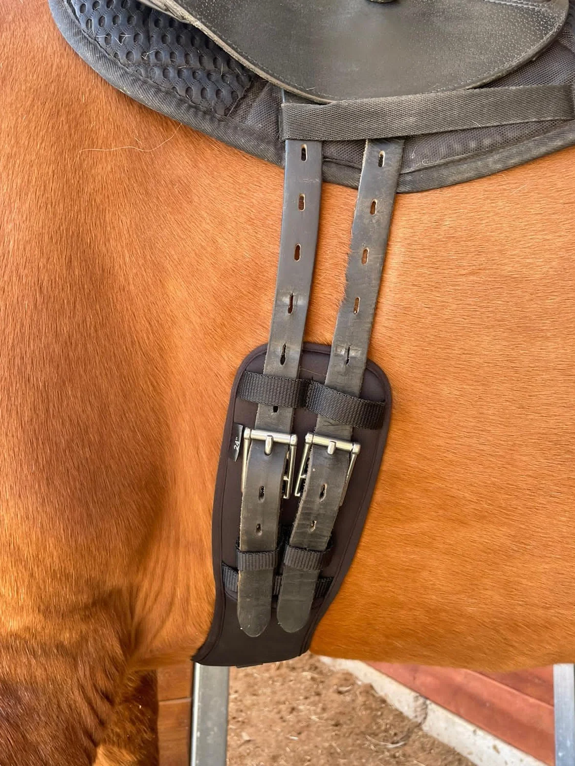 Preto Sottopancia anatomico in memory foam sintetico con estremità elasticizzate, sottopancia per cavallo, anti-sfregamento e anti-gallo, con prestazioni ammortizzanti e ergonomiche