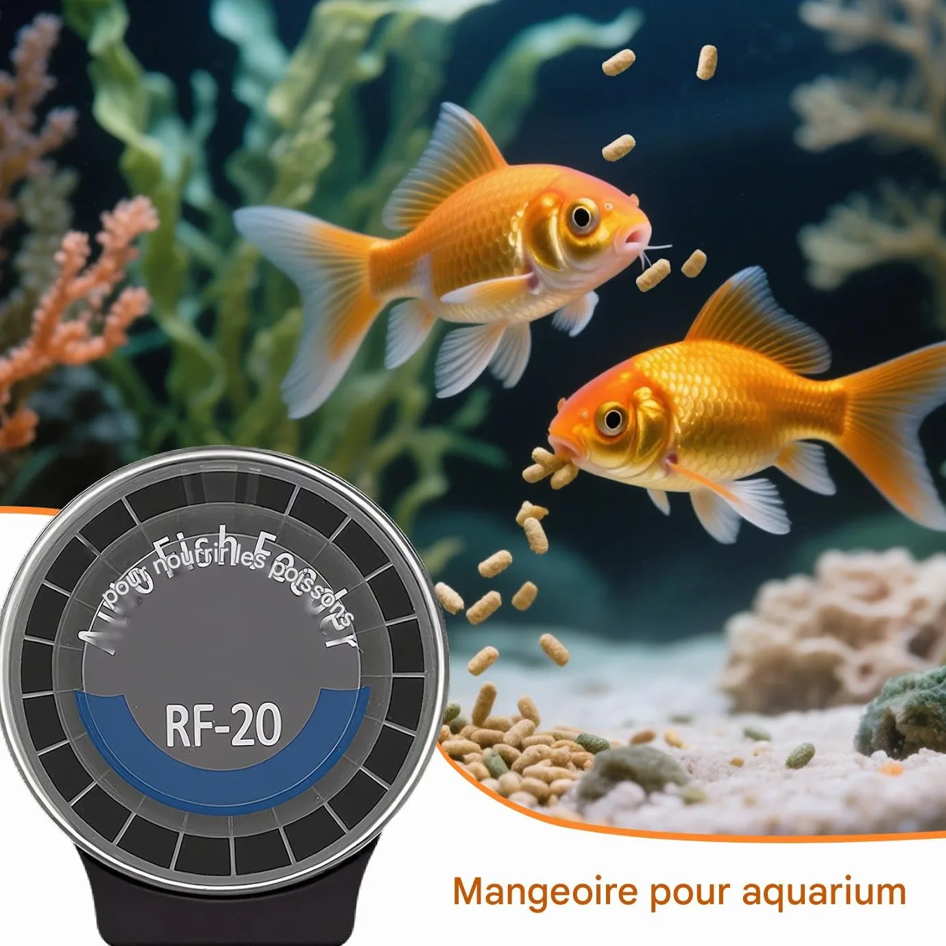 Alimentatore Automatico per Acquario 6 Timer Alimentatore Automatico per | Alimentatore per Pesci Programmabile per Tartarughe Betta Axolotl Gamberi Acqua Dolce e Salata