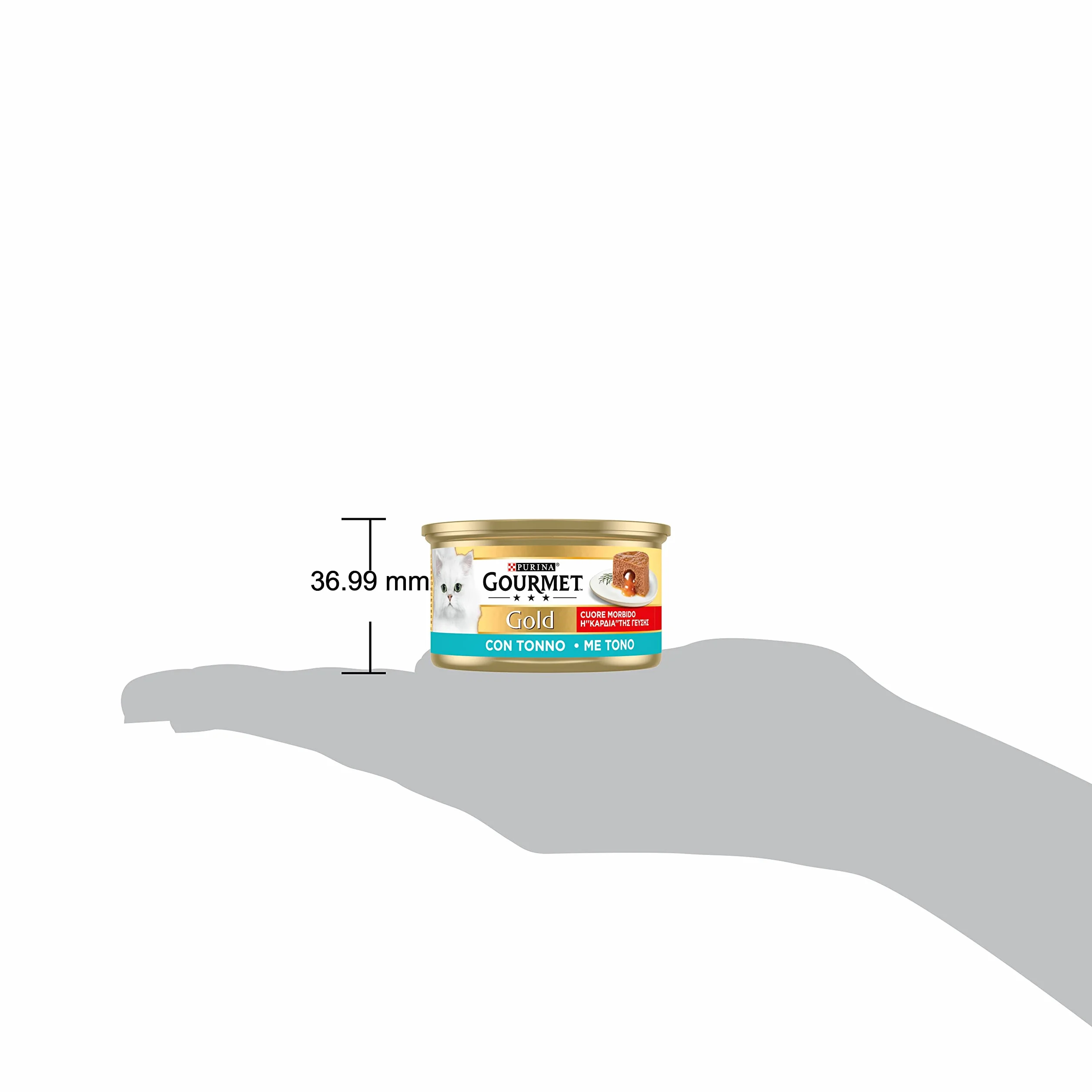 GOURMET Gold Cuore Morbido Cibo Umido per Gatti Adulti con Tonno 24 Lattine da 85g