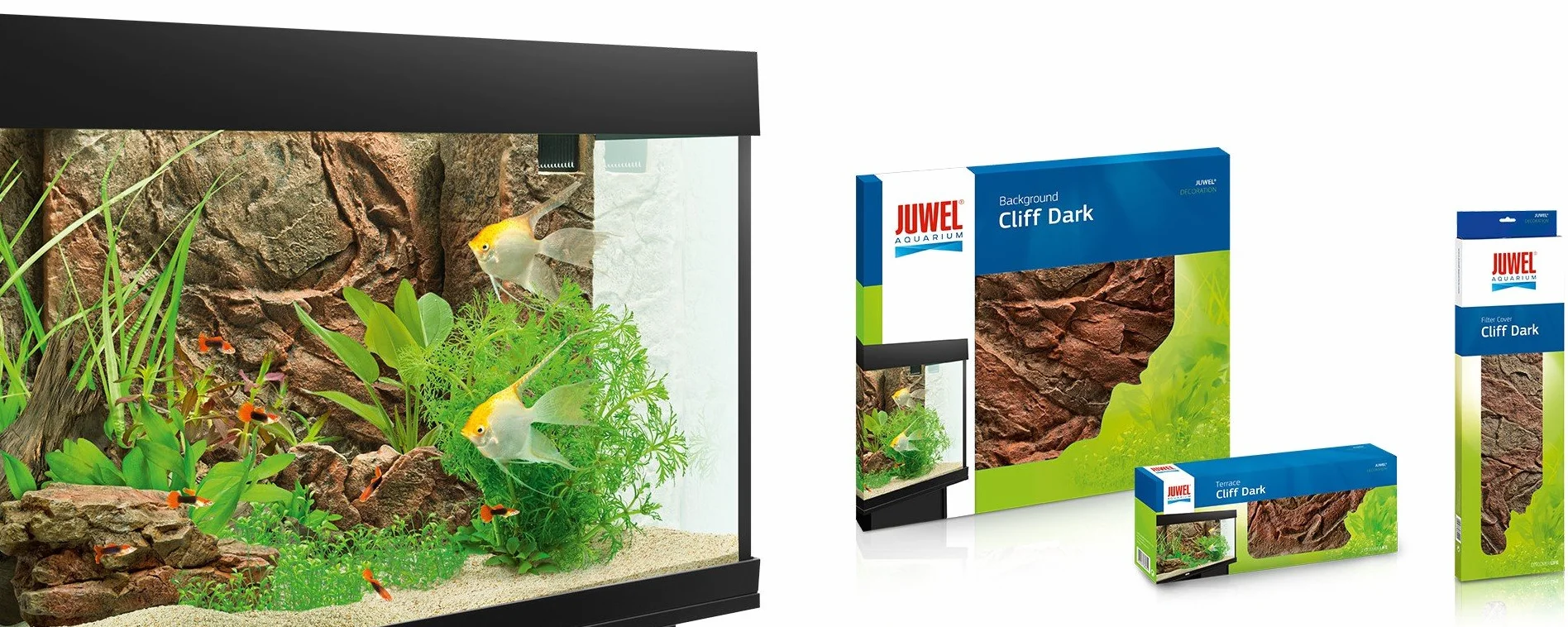 Juwel Aquarium Gioiello Backround 3D Scogliera Scuro