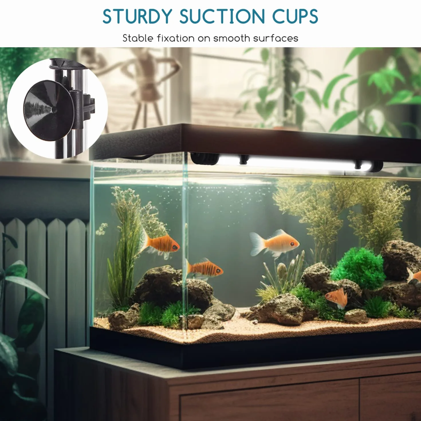 Nobleza - LED Impermeabile per Acquario, Vasca e Piante di Diverse Tensioni e Lunghezze (1.5W 30cm, Luce Bianca)