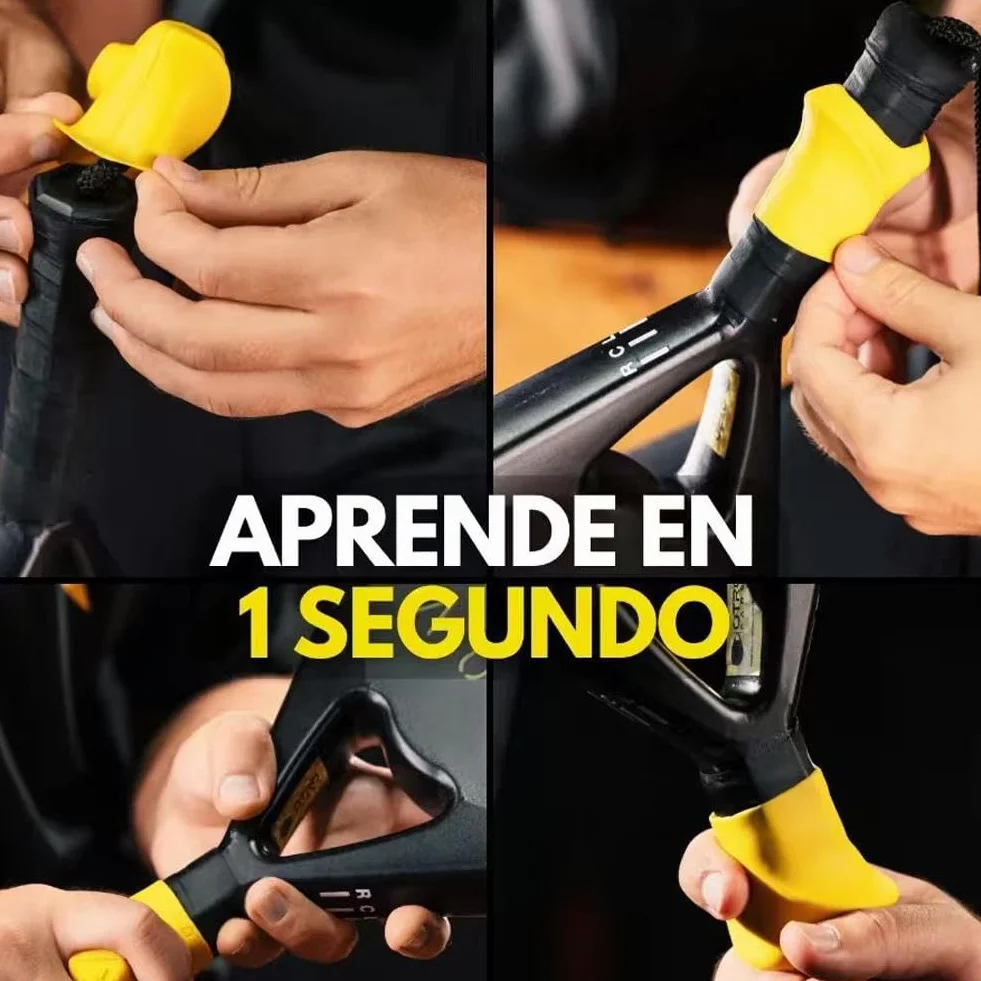 Silicone Antiscivolo Correttore Impugnatura Racchetta Tennis Supporto Allenamento Copertura Ergonomica Protezione Affaticamento