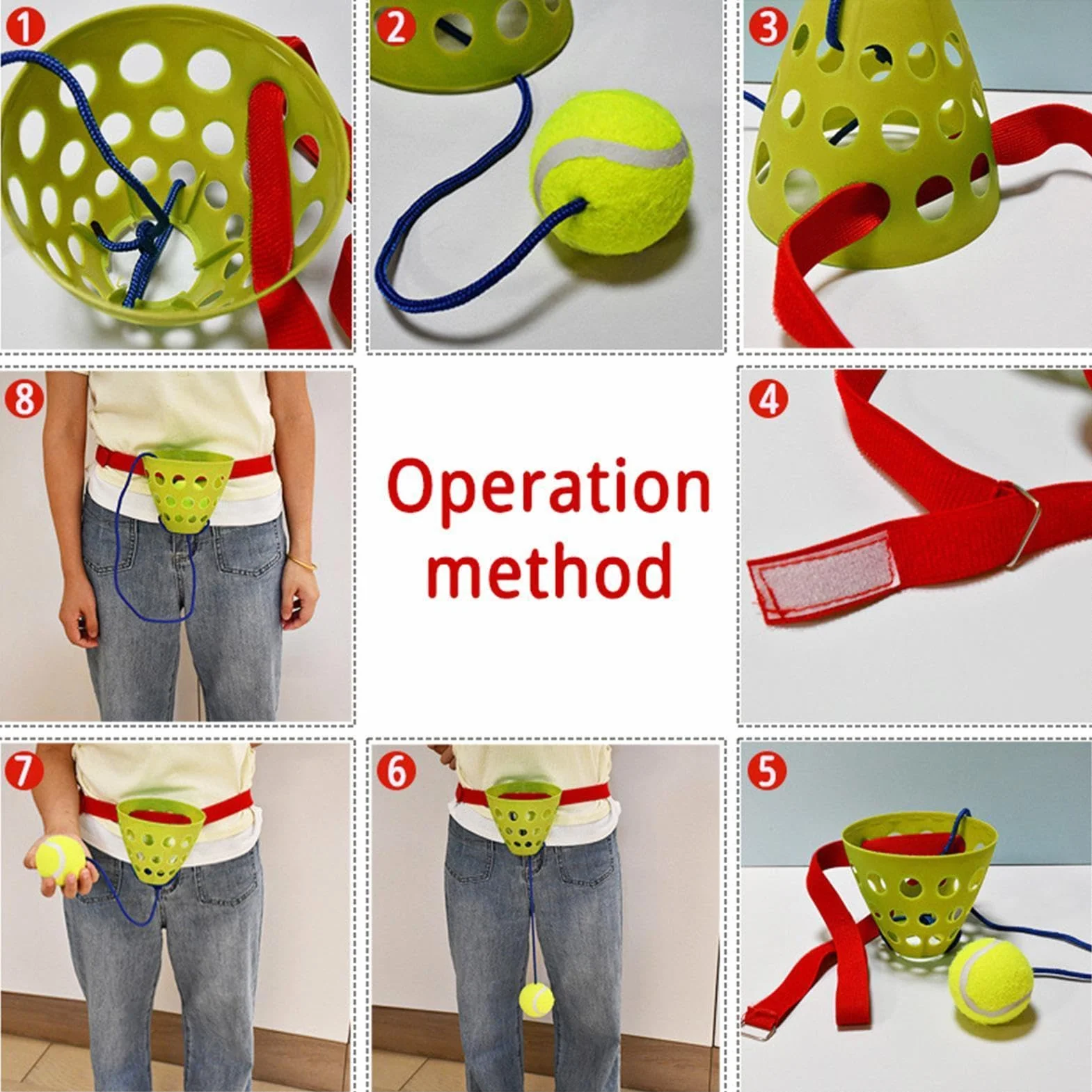 Gioco di palline oscillanti Swing Ball Set per famiglia feste all'aperto