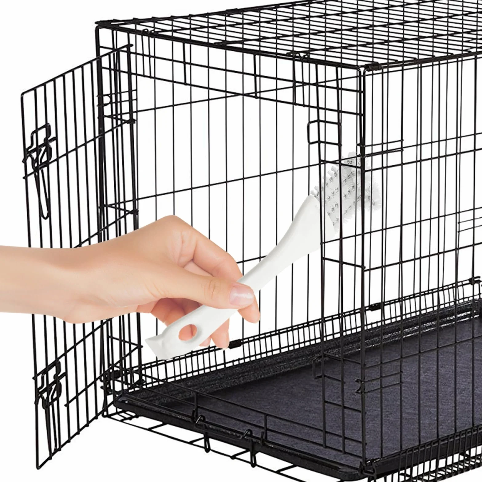 2 pezzi di paletta per la pulizia di gabbie per uccelli con manico lungo, accessori per gabbie per uccelli, per una migliore pulizia degli escrementi di uccelli da gabbie per animali domestici