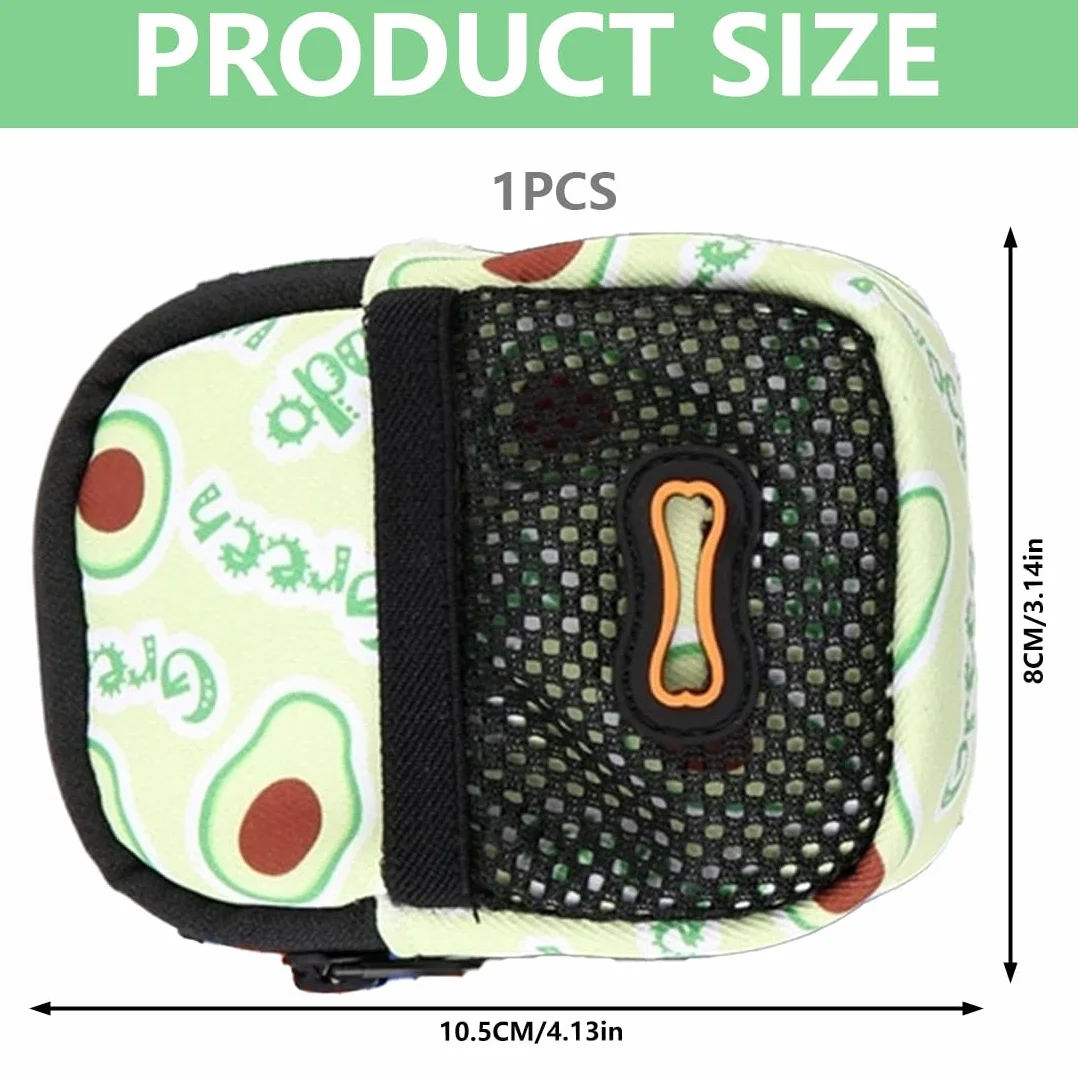 Mini borsa snack cani – tracolla impermeabile con erogatore di sacchetti, 8×10×3,5 cm