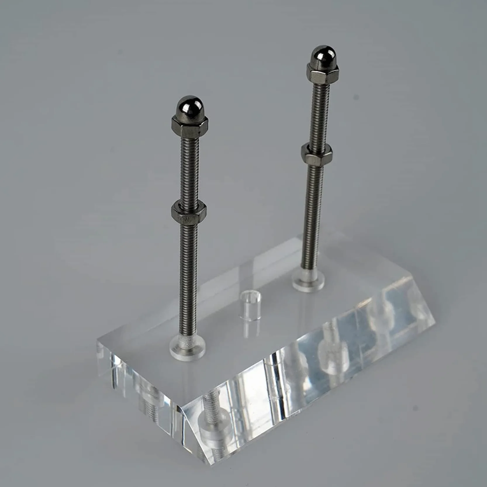 Set di Supporti da Parete per Skateboard in Acrilico Trasparente